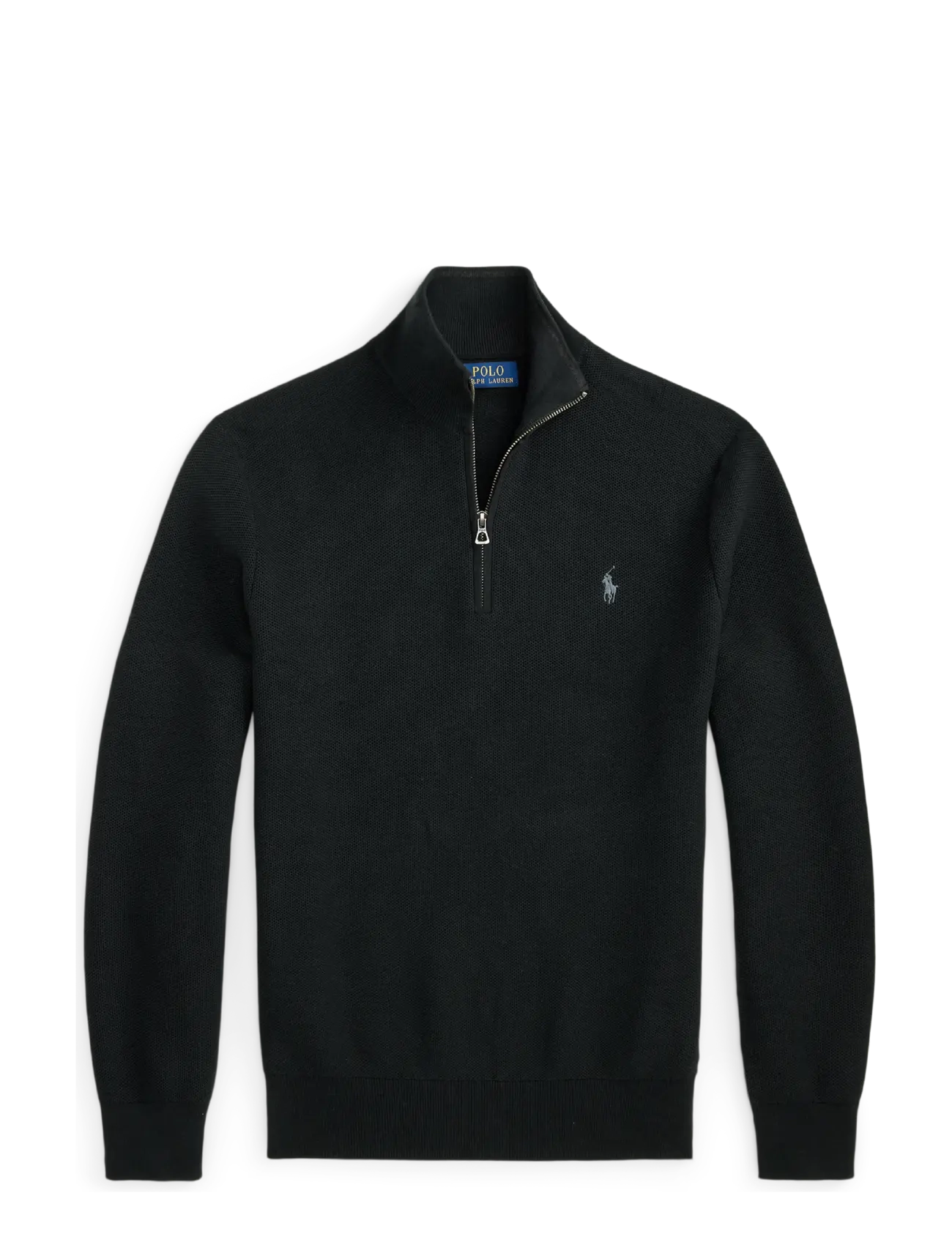 Polo Ralph Lauren Mesh-Knit Cotton Quarter-Zip Sweater - Kläder - POLO BLACK W/ C99 / black