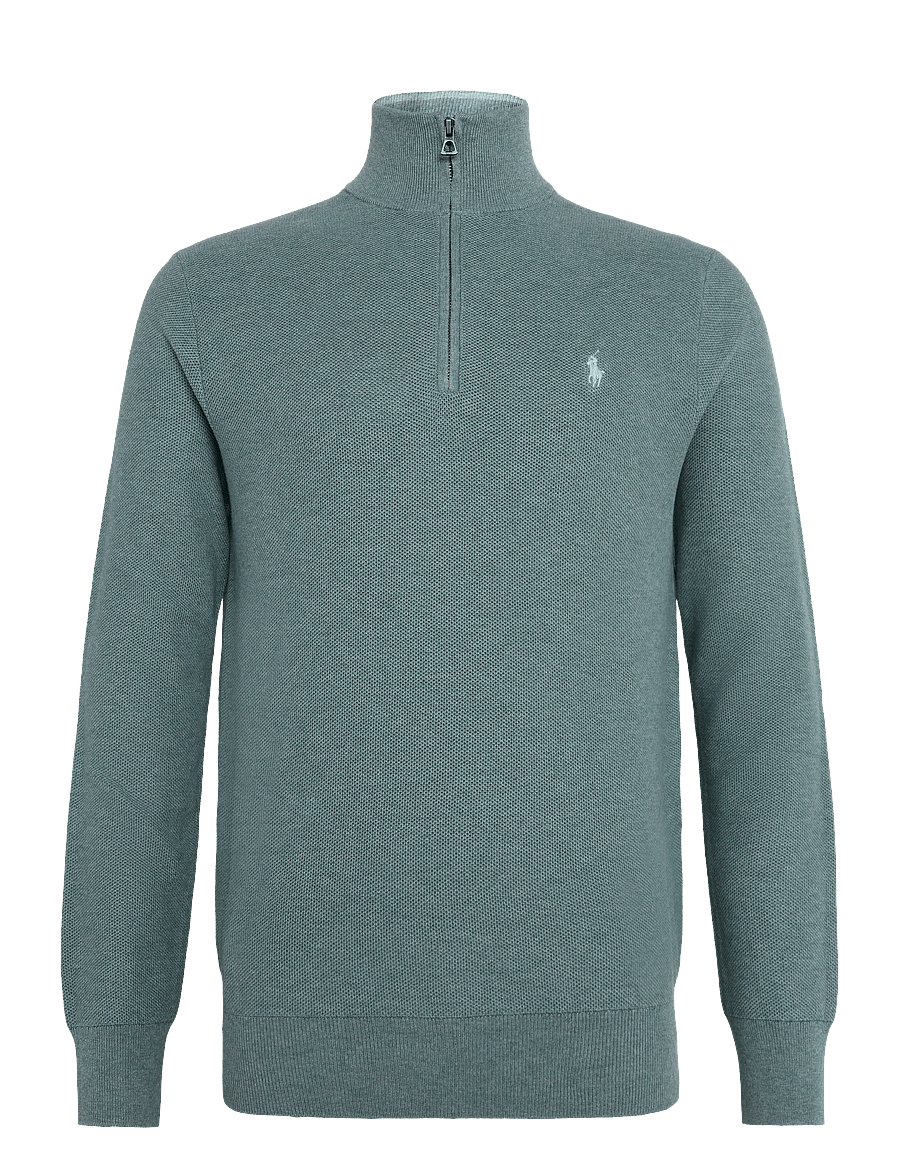 Polo Ralph Lauren - 32/2 COTTON-SWEATER-HALF ZIP - pullover mit halbem reißverschluss - turquoise jay hea - 1
