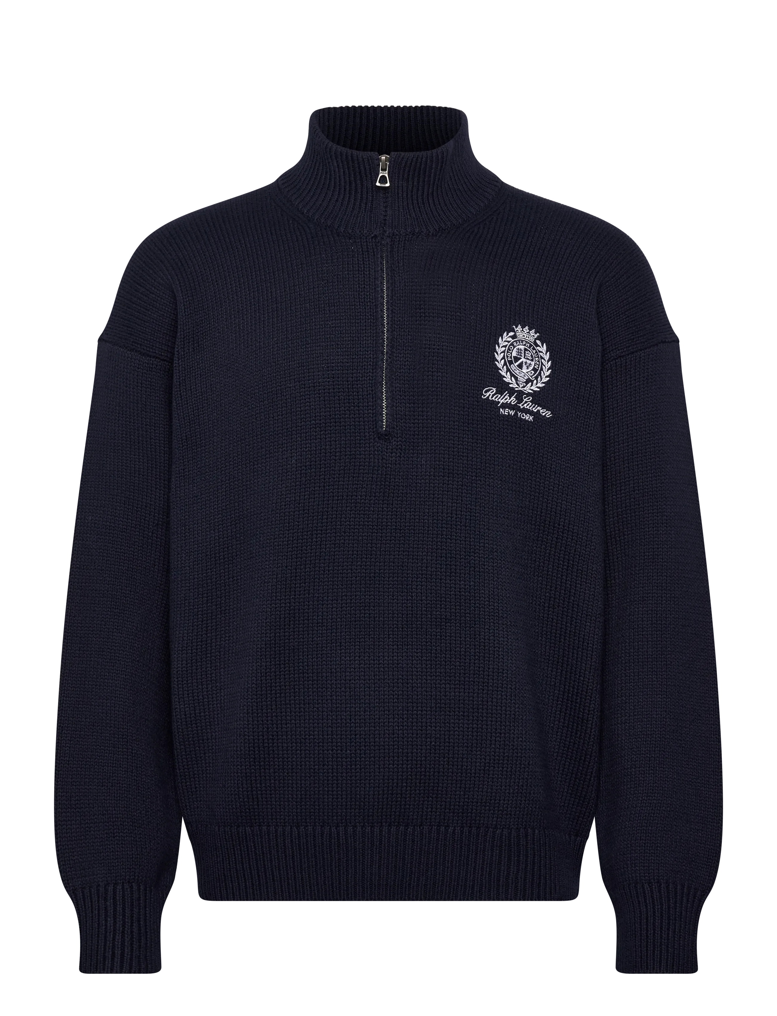 Polo Ralph Lauren Relaxed Fit Cotton Quarter-Zip Sweater -  - undefined / undefined