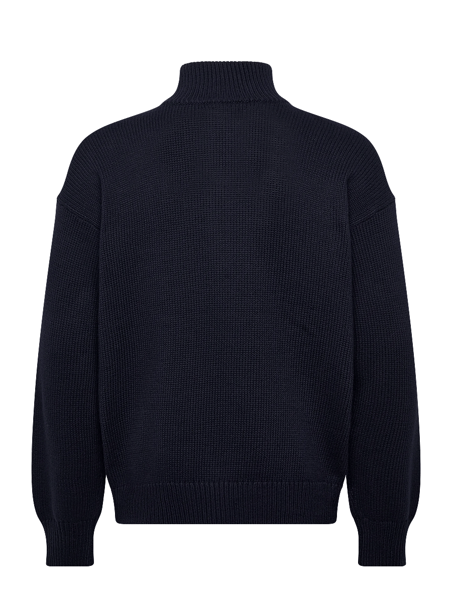 Polo Ralph Lauren - Relaxed Fit Cotton Quarter-Zip Sweater - pullover mit halbem reißverschluss - hunter navy - 2