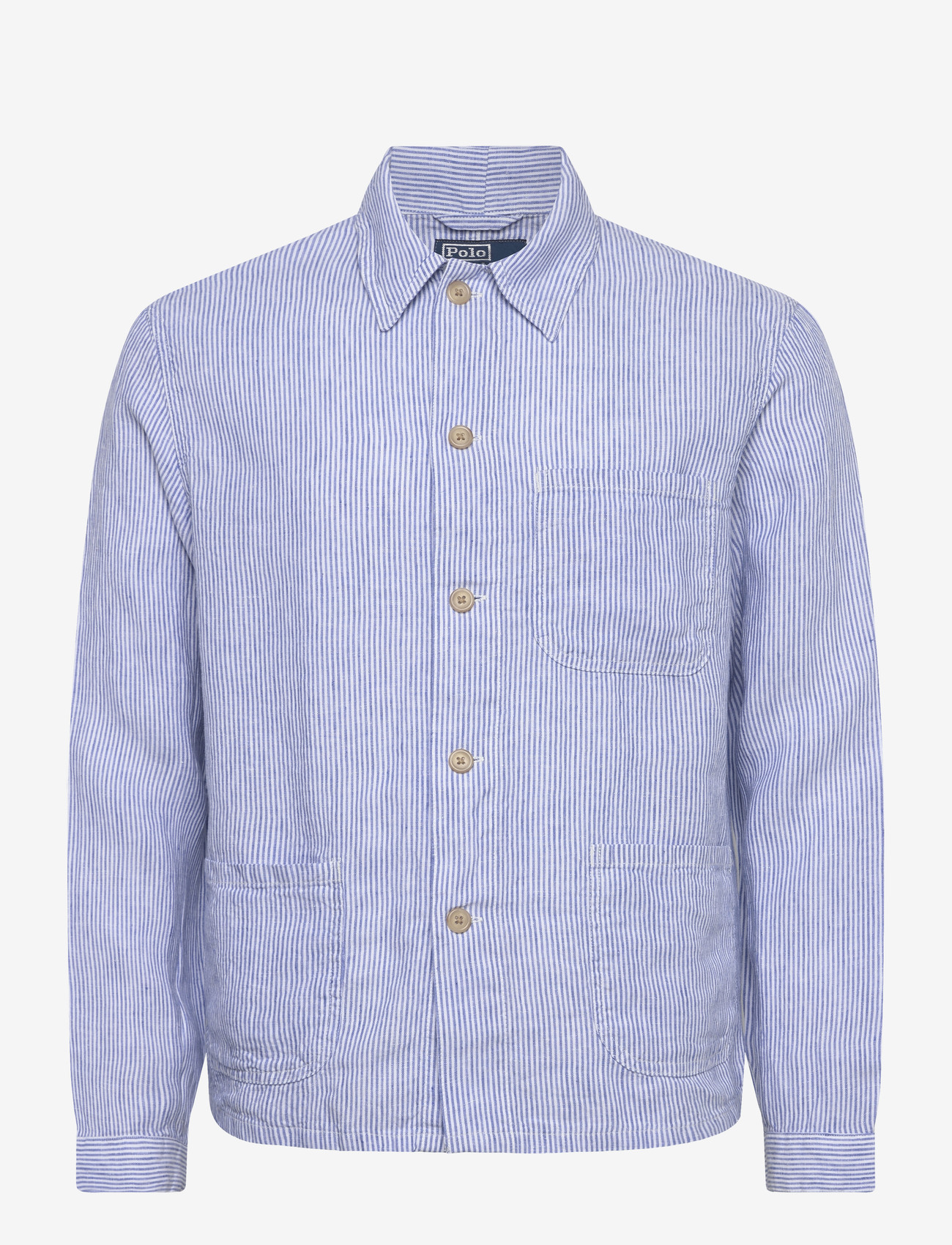 Polo Ralph Lauren - Linen Utility Overshirt - basic-hemden - 7294 cabana blue - 0