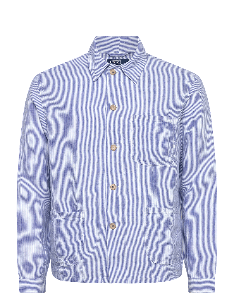 Polo Ralph Lauren - Linen Utility Overshirt - basic-hemden - 7294 cabana blue - 0