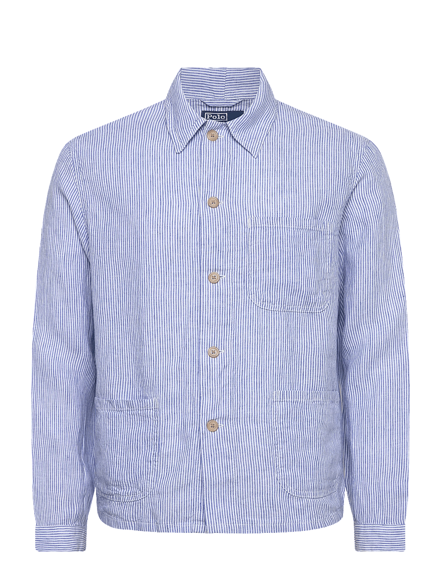 Polo Ralph Lauren - Linen Utility Overshirt - basic overhemden - 7294 cabana blue - 0