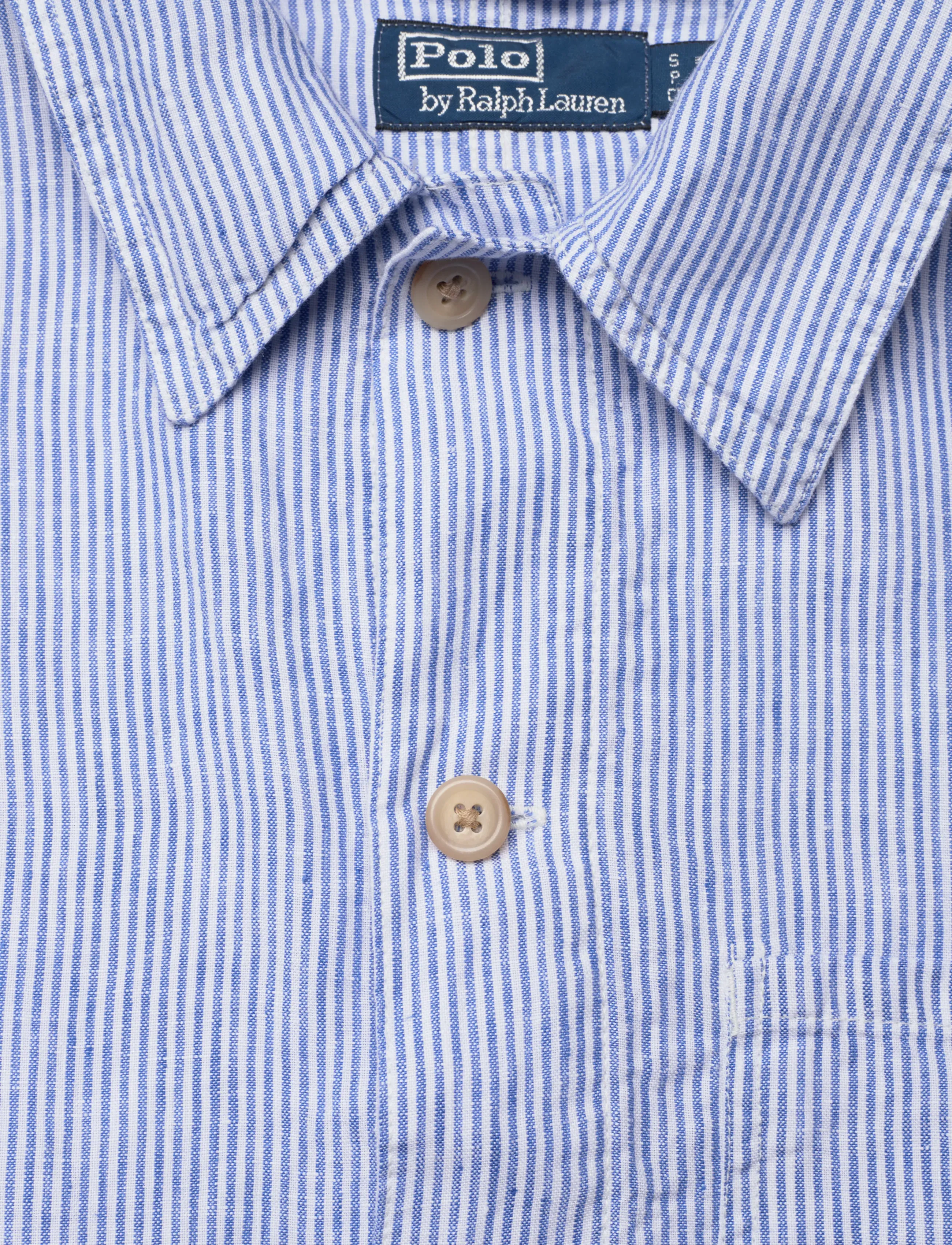 Polo Ralph Lauren - Linen Utility Overshirt - linen shirts - 7294 cabana blue - 2