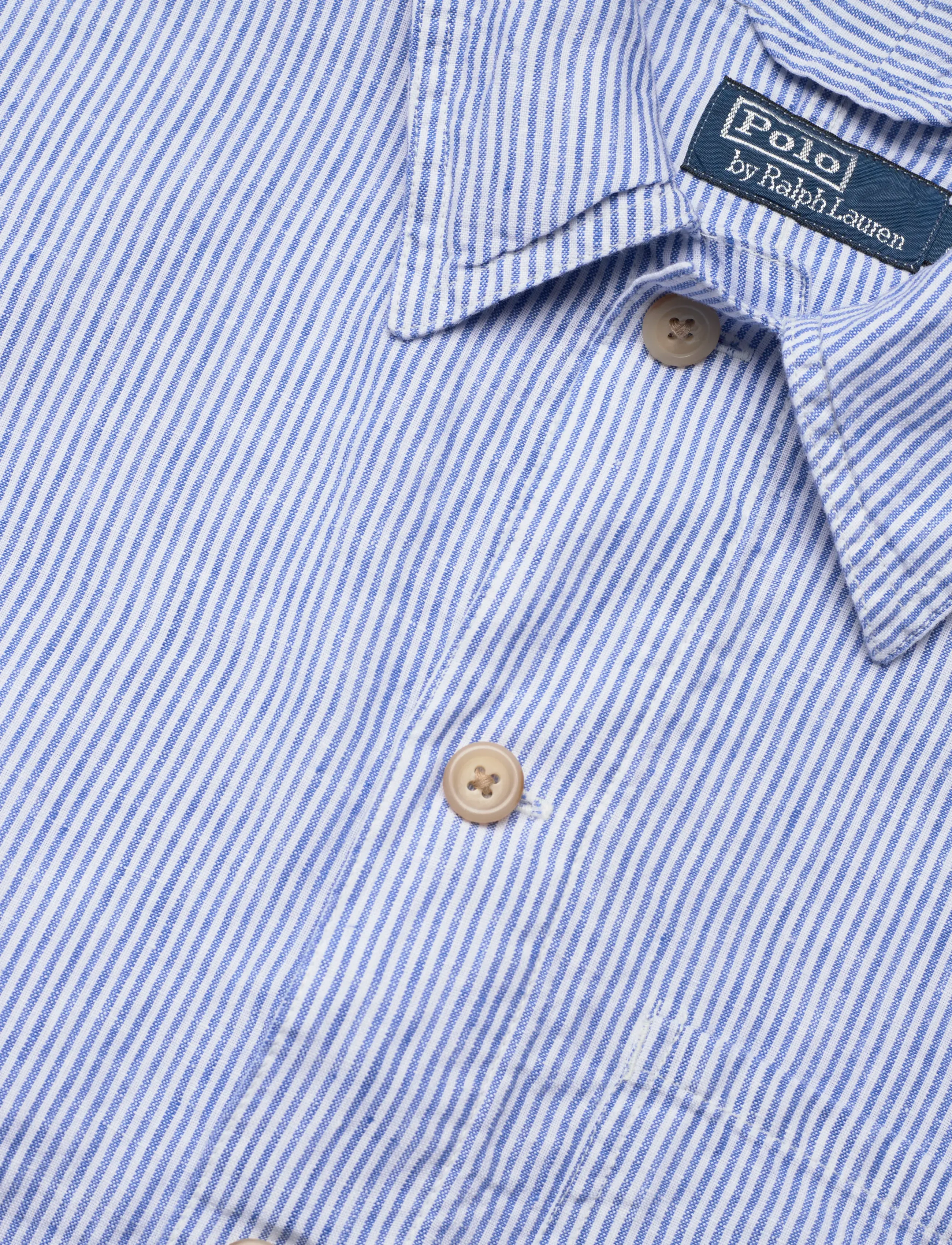 Polo Ralph Lauren - Linen Utility Overshirt - linen shirts - 7294 cabana blue - 3