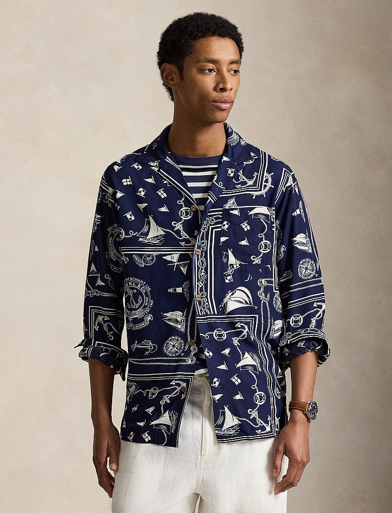Polo Ralph Lauren - Classic Fit Nautical Bandanna Shirt - chemises à motifs - 7267 nautical ban - 0