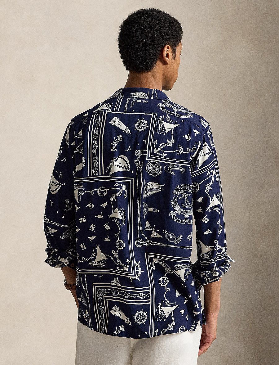Polo Ralph Lauren - Classic Fit Nautical Bandanna Shirt - mustriga särgid - 7267 nautical ban - 2