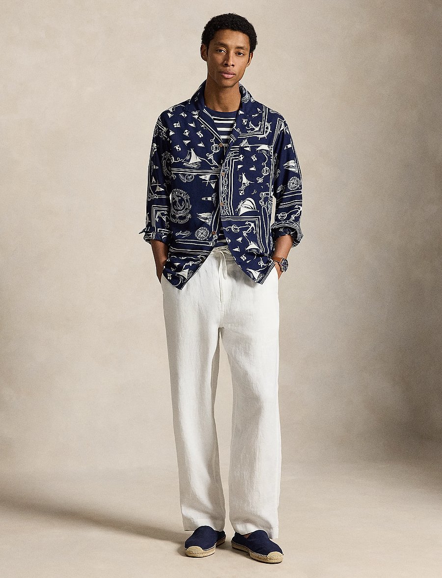 Polo Ralph Lauren - Classic Fit Nautical Bandanna Shirt - mustriga särgid - 7267 nautical ban - 3
