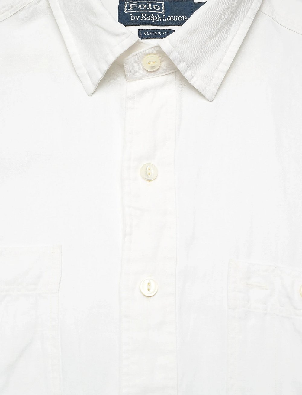 Polo Ralph Lauren - Classic Fit Linen-Silk Workshirt - basic skjorter - white - 2