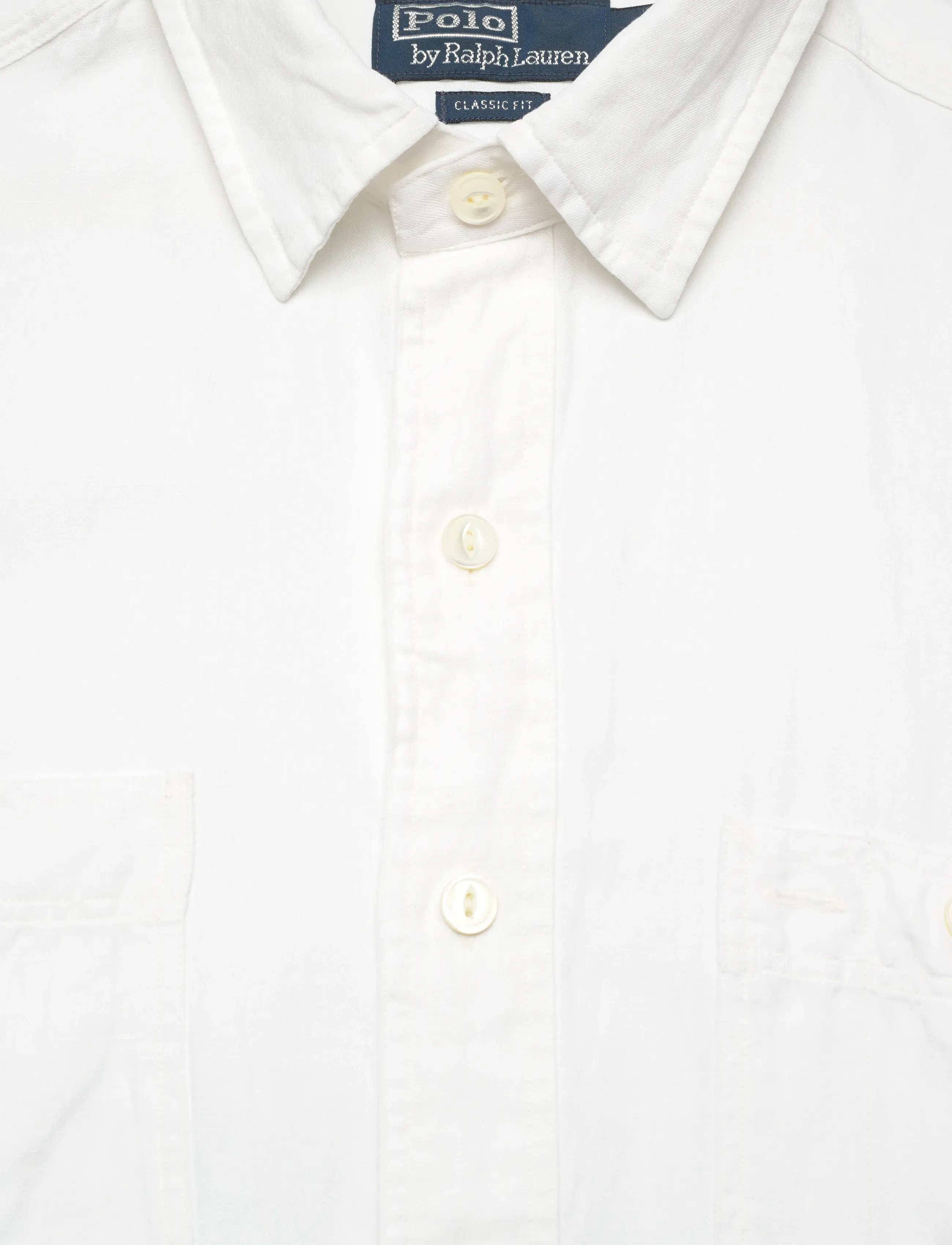 Polo Ralph Lauren - Classic Fit Linen-Silk Workshirt - basic skjorter - white - 2