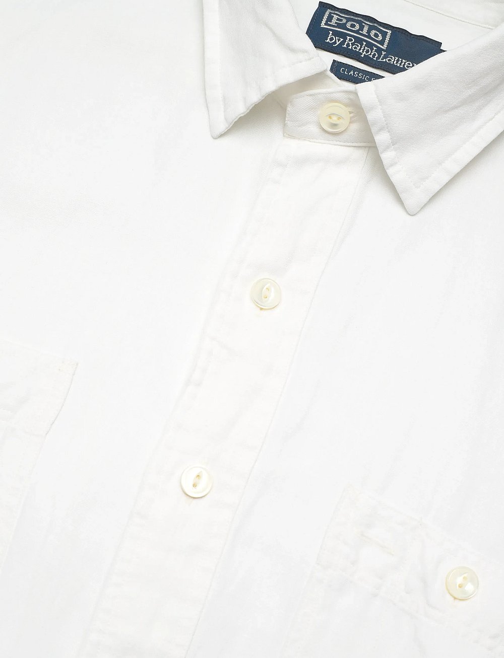 Polo Ralph Lauren - Classic Fit Linen-Silk Workshirt - basic skjorter - white - 3