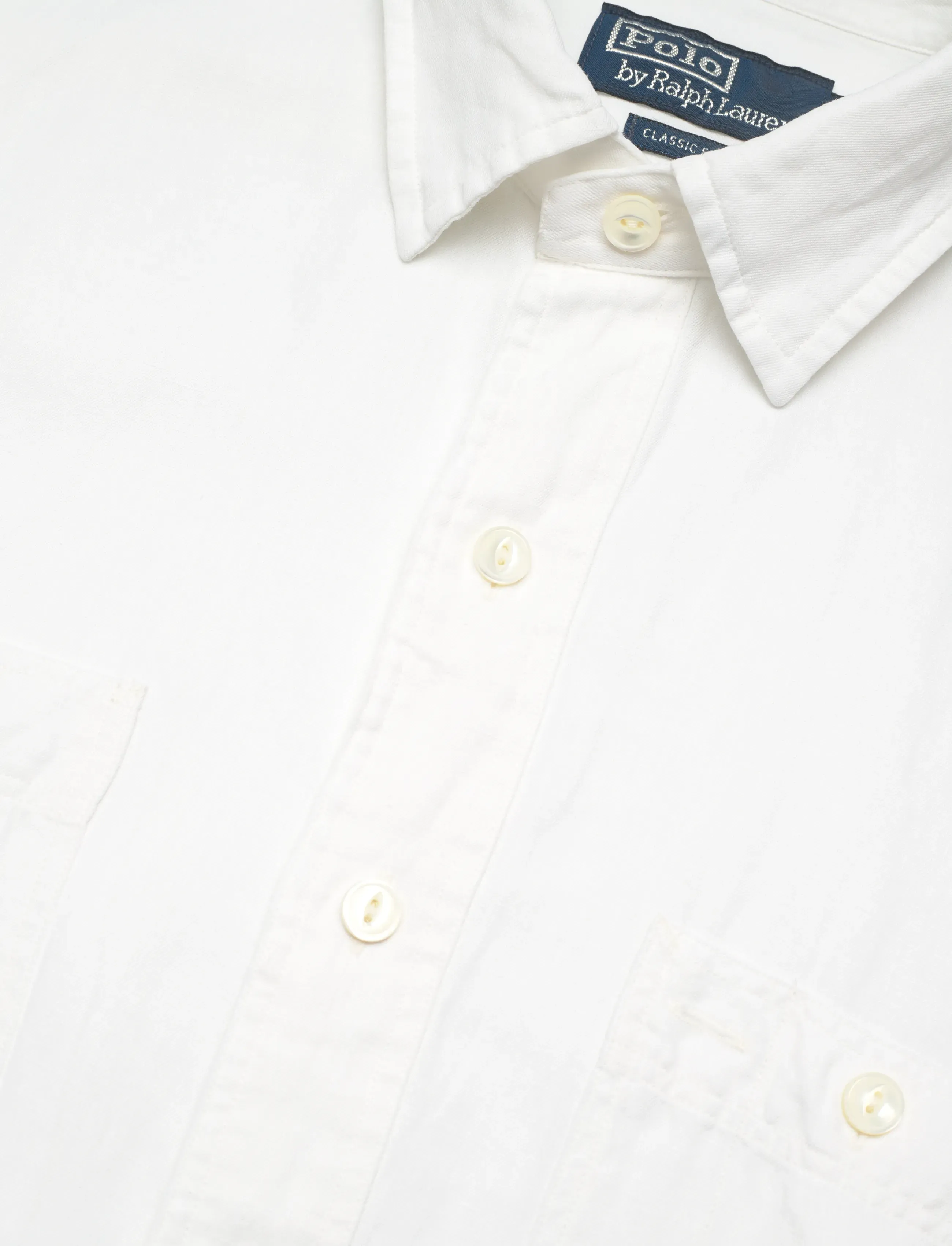 Polo Ralph Lauren - Classic Fit Linen-Silk Workshirt - basic skjorter - white - 3