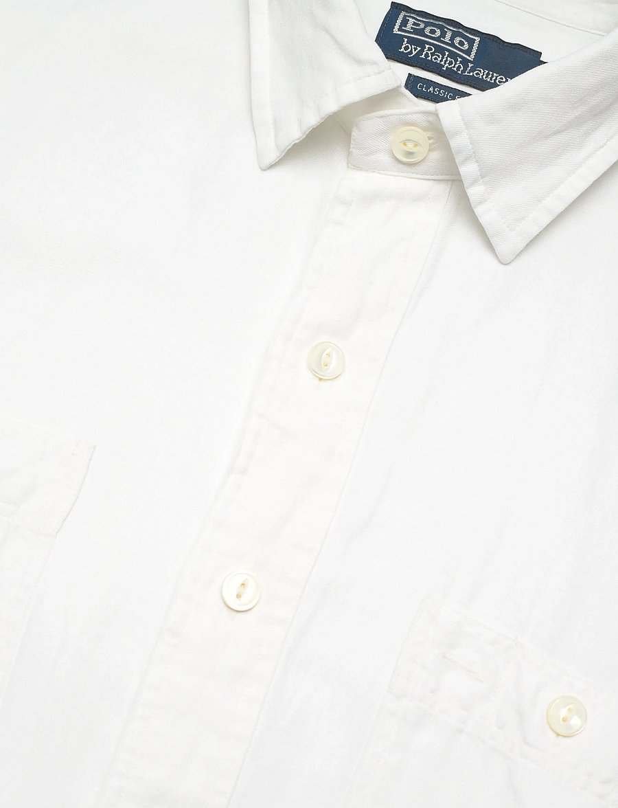 Polo Ralph Lauren - Classic Fit Linen-Silk Workshirt - basic-hemden - white - 3