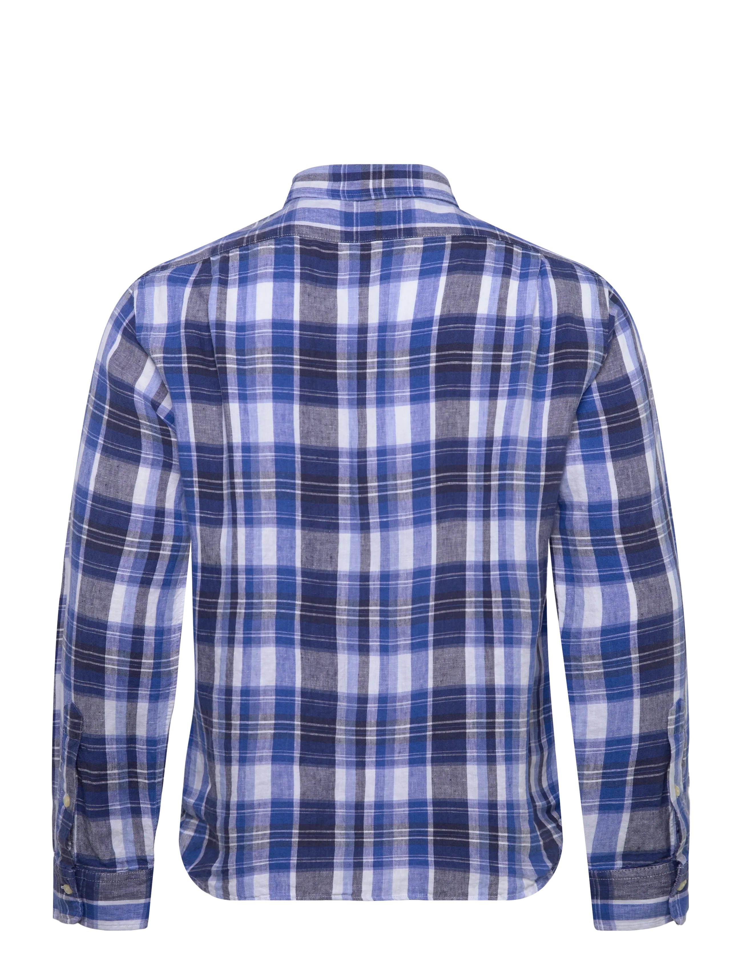 Polo Ralph Lauren - Classic Fit Plaid Linen Shirt - basic skjorter - 7312 navy multi - 1