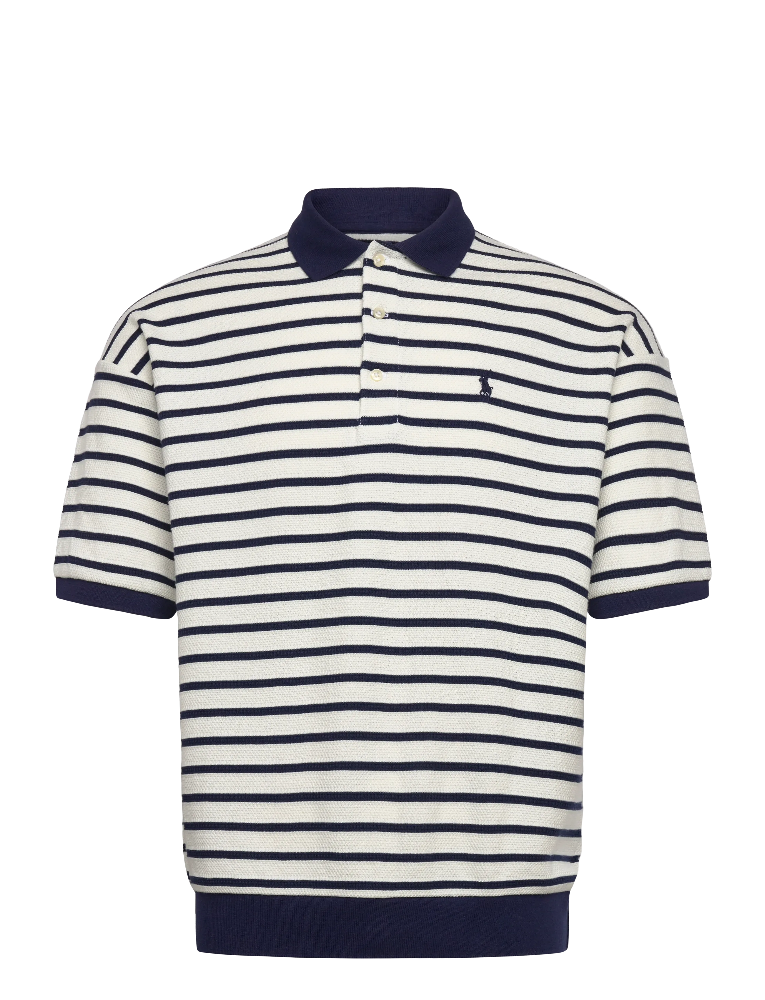 Polo Ralph Lauren Relaxed Fit Striped Textured Polo Shirt -  - undefined / undefined