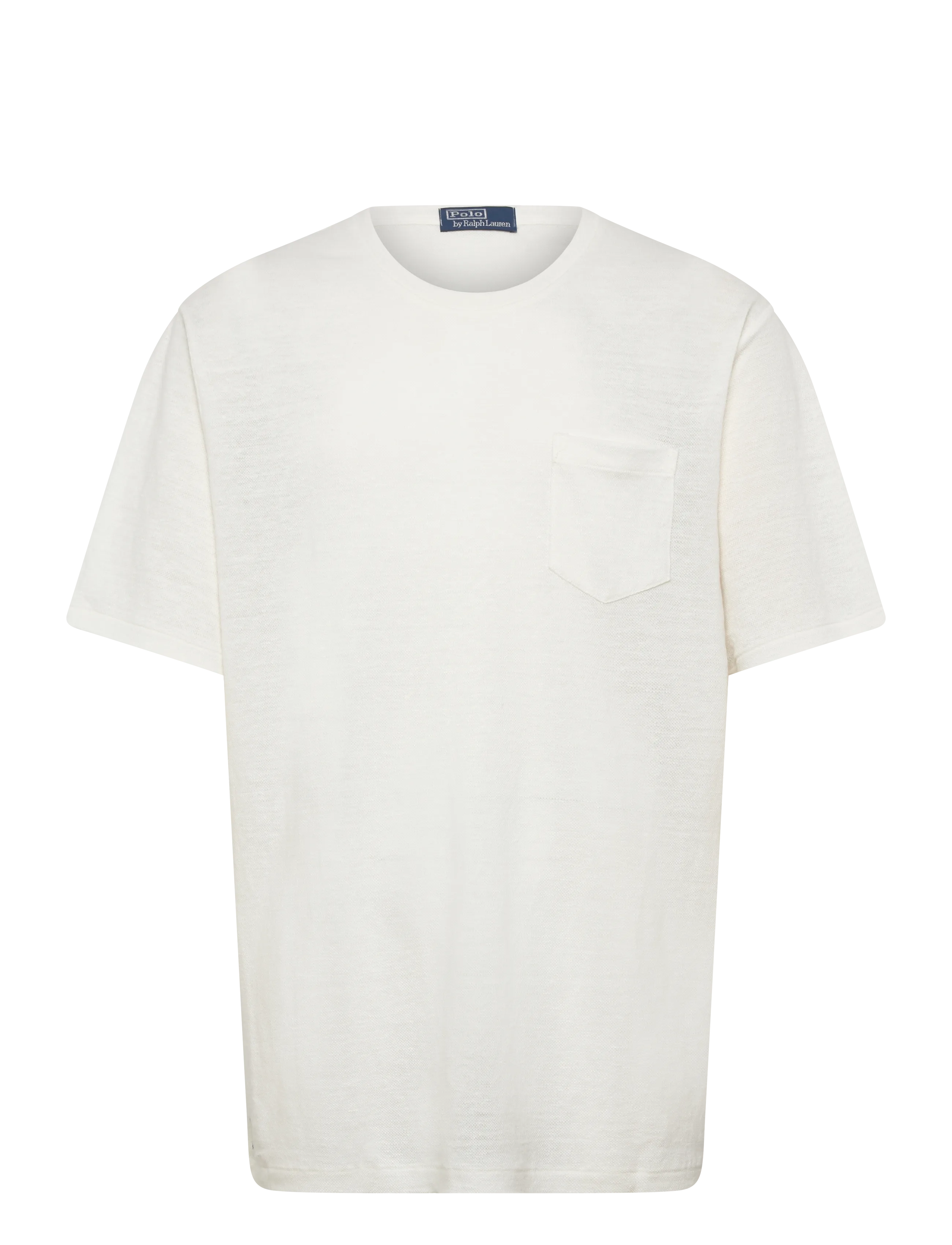 Polo Ralph Lauren Standard Fit Linen Mesh T-Shirt, L, T-shirts, Creme - Short-sleeved, Männerswear