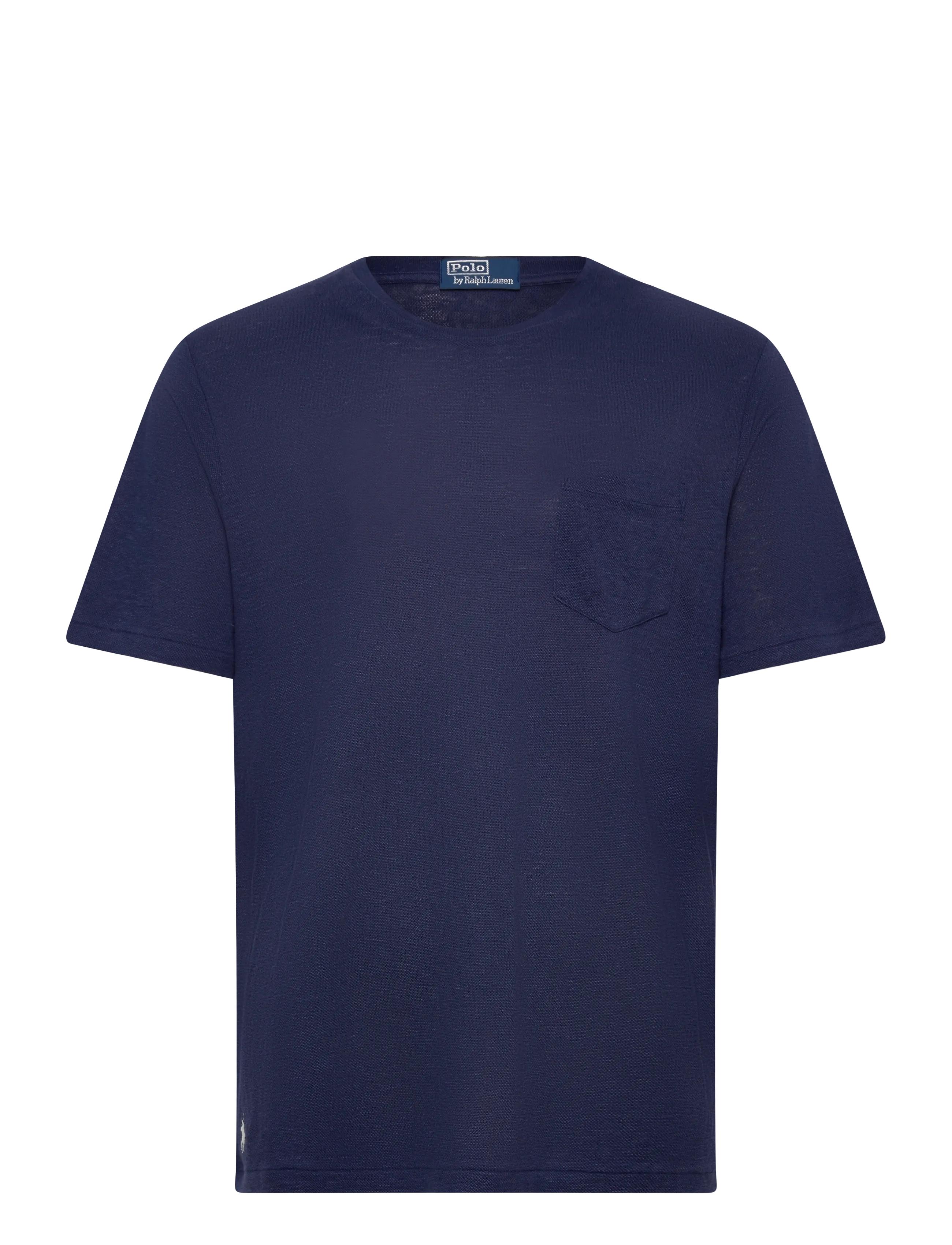 Polo Ralph Lauren LINEN PIQUE-KNT-T-SHIRT - Lühikeste varrukatega T-särgid - NEWPORT NAVY / navy