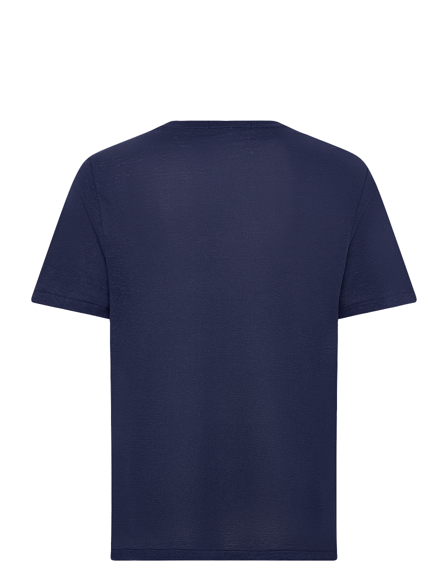 Polo Ralph Lauren - Standard Fit Linen Mesh T-Shirt - kurzärmelige t-shirts - newport navy - 1