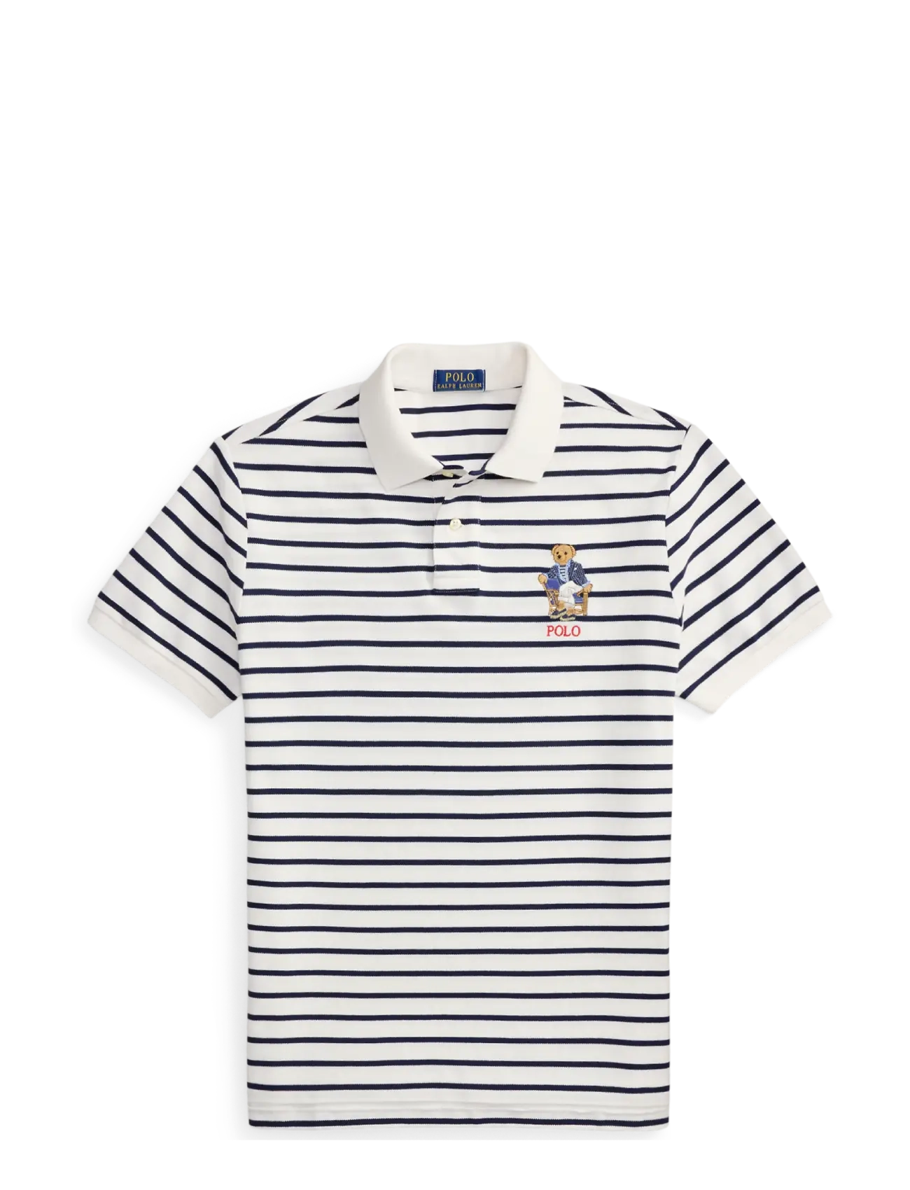 Polo Ralph Lauren - Custom Slim Fit Polo Bear Polo Shirt - newport bear-whit - 1