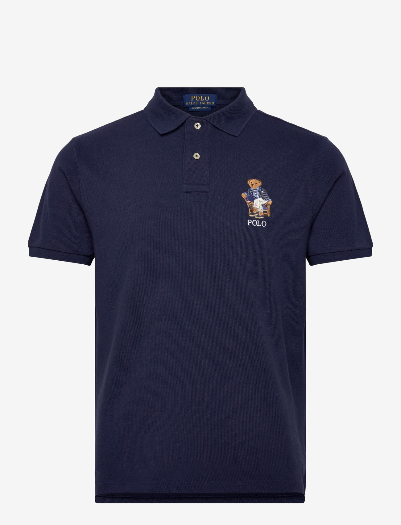 Polo Ralph Lauren - Custom Slim Fit Polo Bear Polo Shirt - short-sleeved polos - newport bear- new - 0