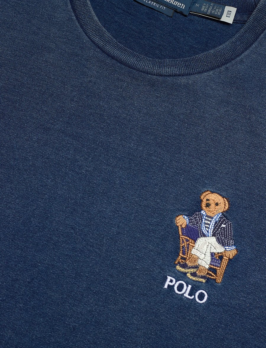 Polo Ralph Lauren - Classic Fit Polo Bear Indigo T-Shirt - kortærmede t-shirts - newport bear- drk - 2