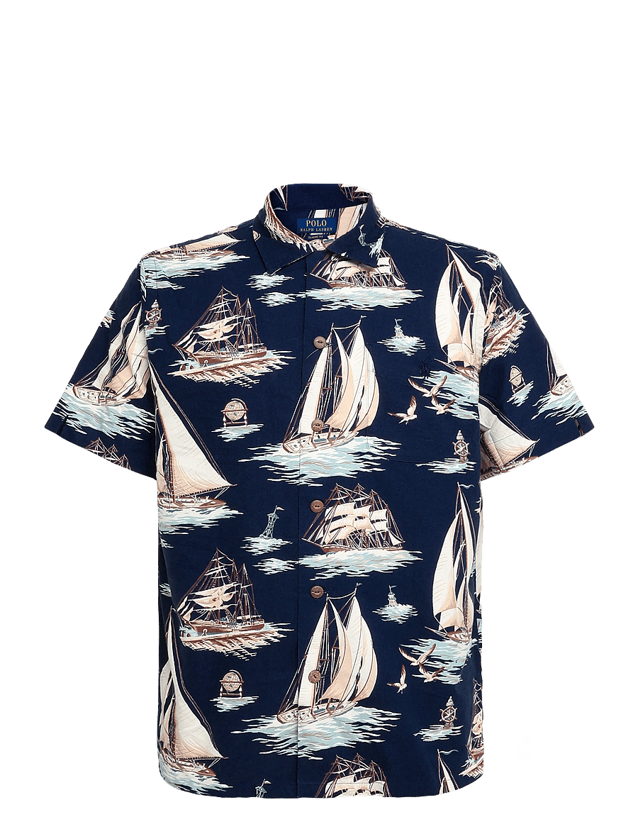 Polo Ralph Lauren - Classic Fit Sailboat-Print Oxford Shirt - 7247 vintage scho - 0