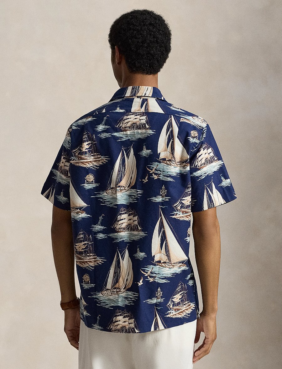Polo Ralph Lauren - Classic Fit Sailboat-Print Oxford Shirt - 7247 vintage scho - 2