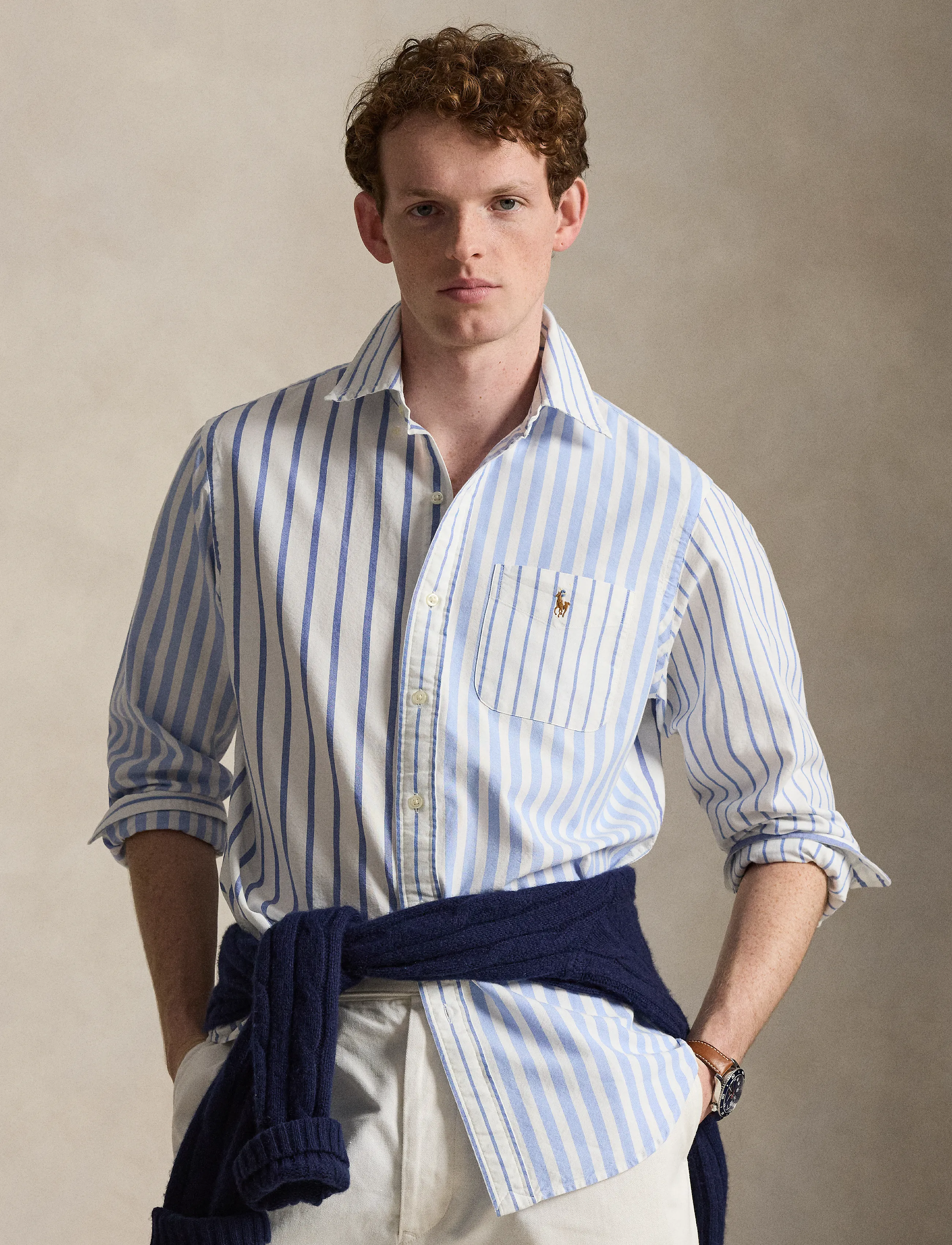 Polo Ralph Lauren Classic Fit Oxford Fun Shirt - Casual skjortor - 7274 NAUTICAL FUN / blue