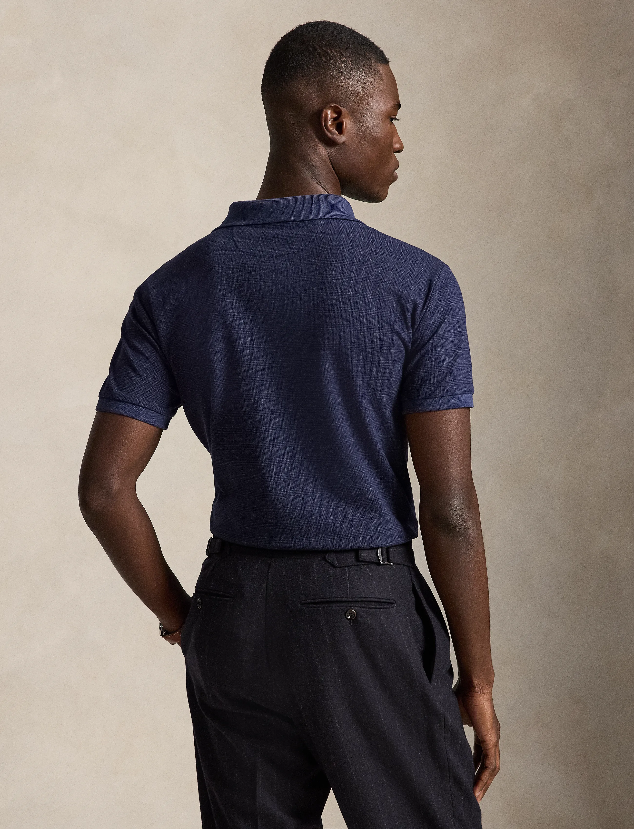 Polo Ralph Lauren - Custom Slim Fit Stretch Mesh Polo Shirt - langärmlige strick-polohemden - small glen-spring - 2