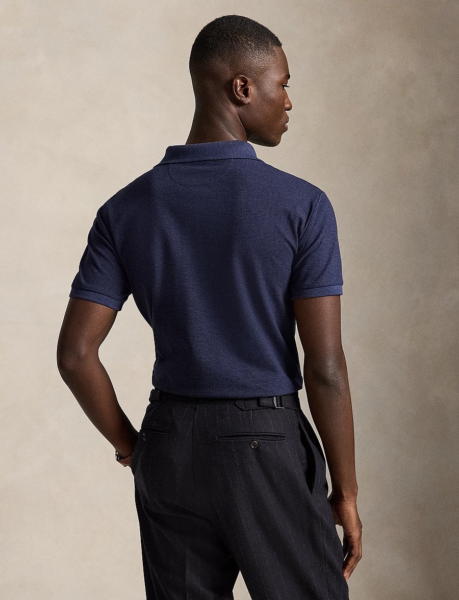 Polo Ralph Lauren - Custom Slim Fit Stretch Mesh Polo Shirt - kootud polosärgid - small glen-spring - 2