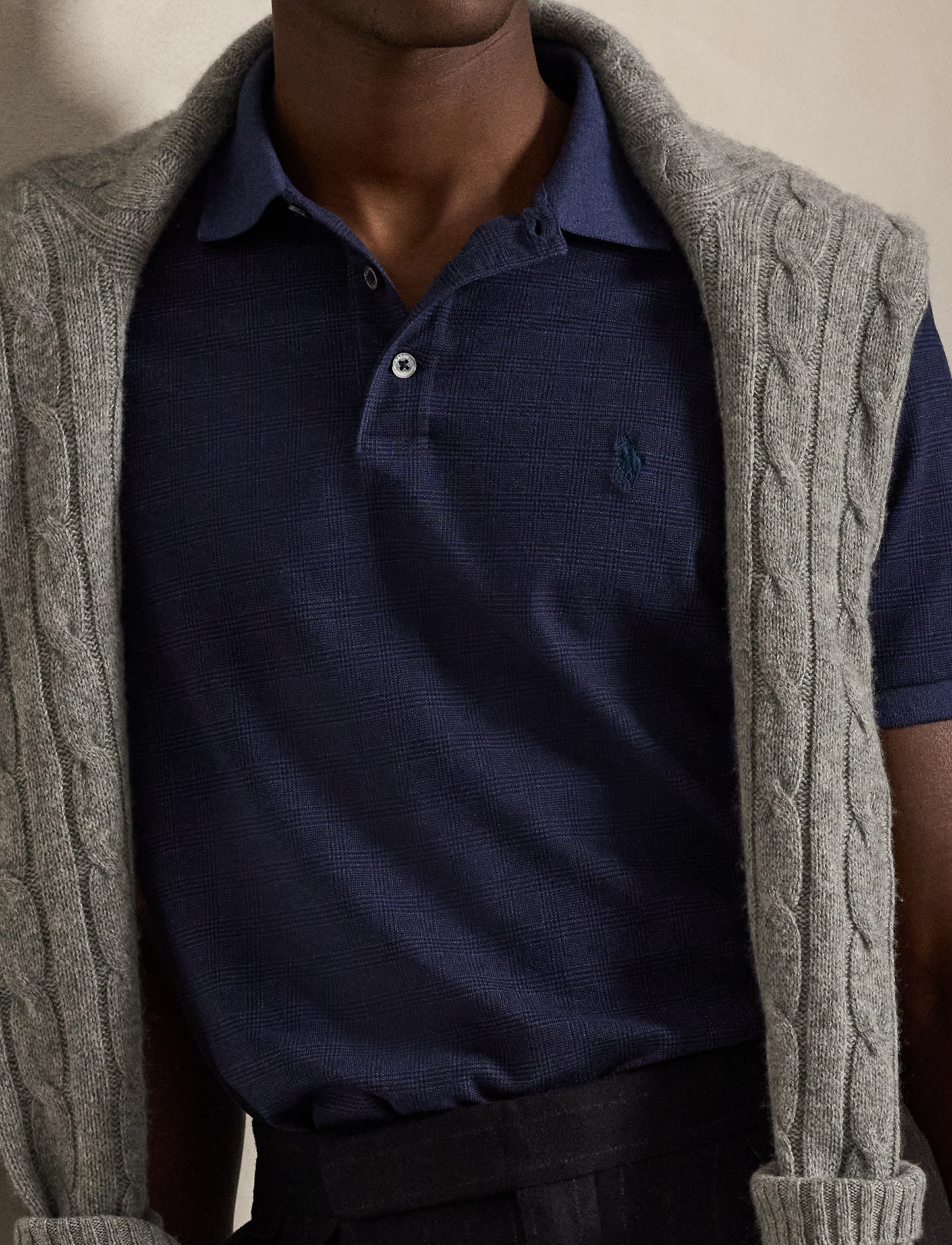 Polo Ralph Lauren - Custom Slim Fit Stretch Mesh Polo Shirt - langärmlige strick-polohemden - small glen-spring - 3