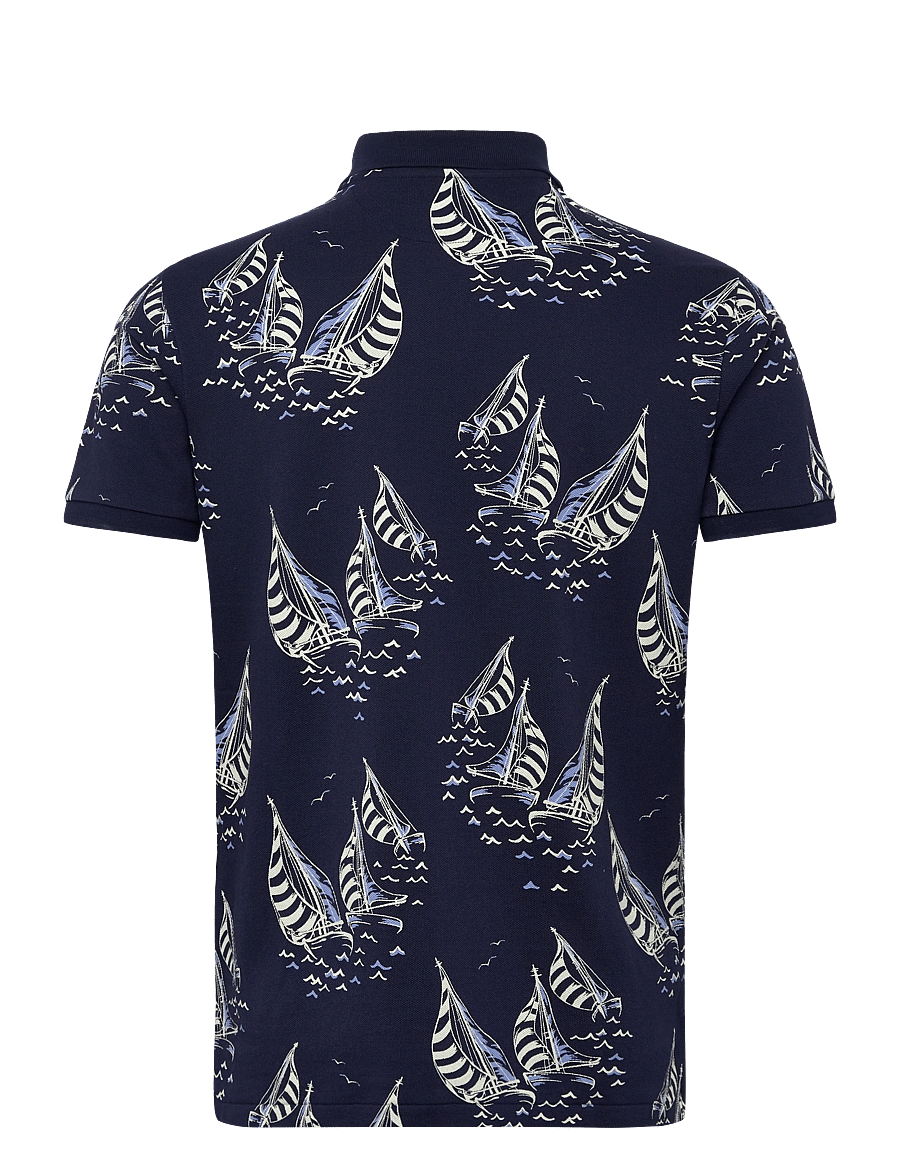Polo Ralph Lauren - Custom Slim Fit Sailboat Mesh Polo Shirt - kurzärmelig - sailboat race-new - 1