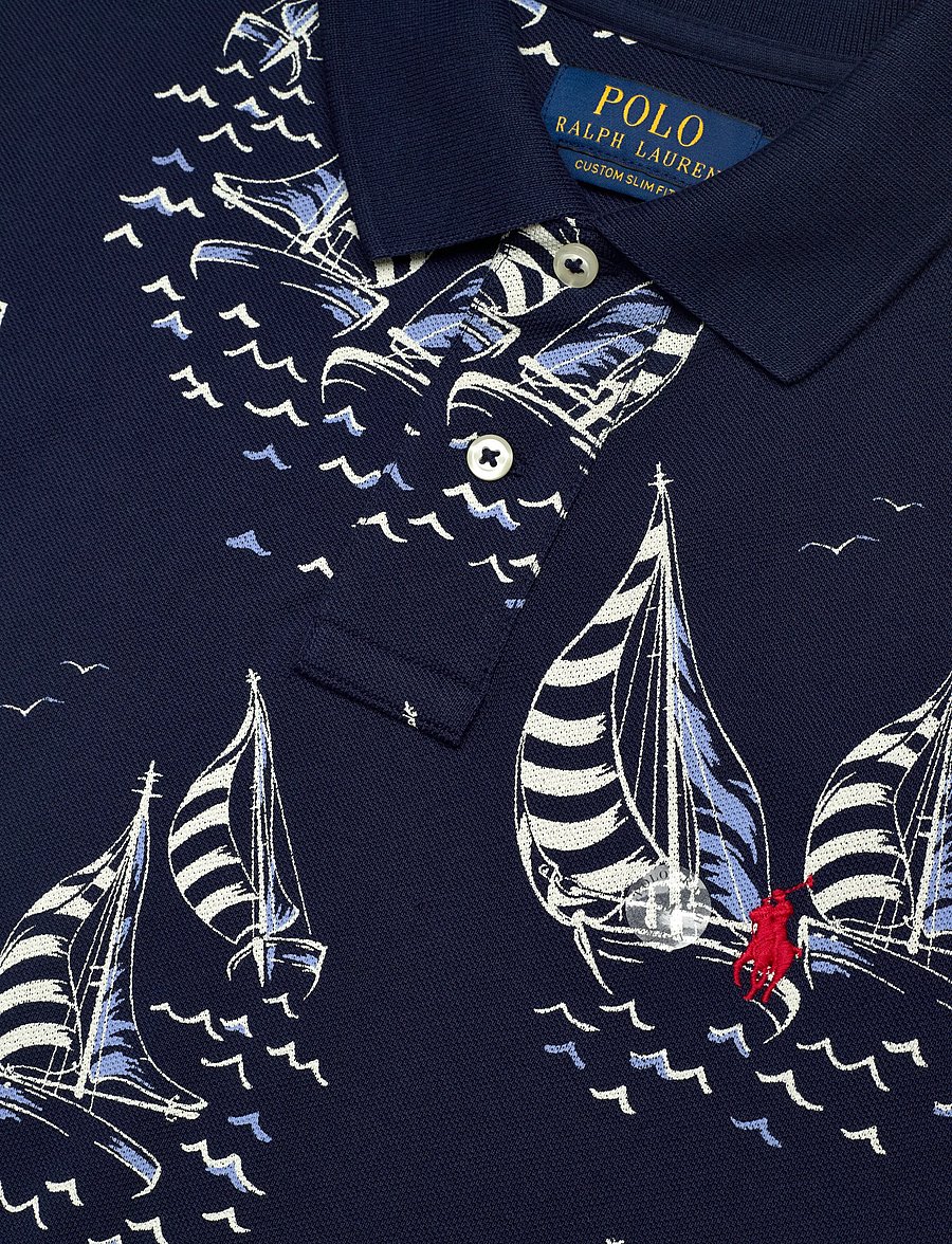 Polo Ralph Lauren - Custom Slim Fit Sailboat Mesh Polo Shirt - kurzärmelig - sailboat race-new - 2
