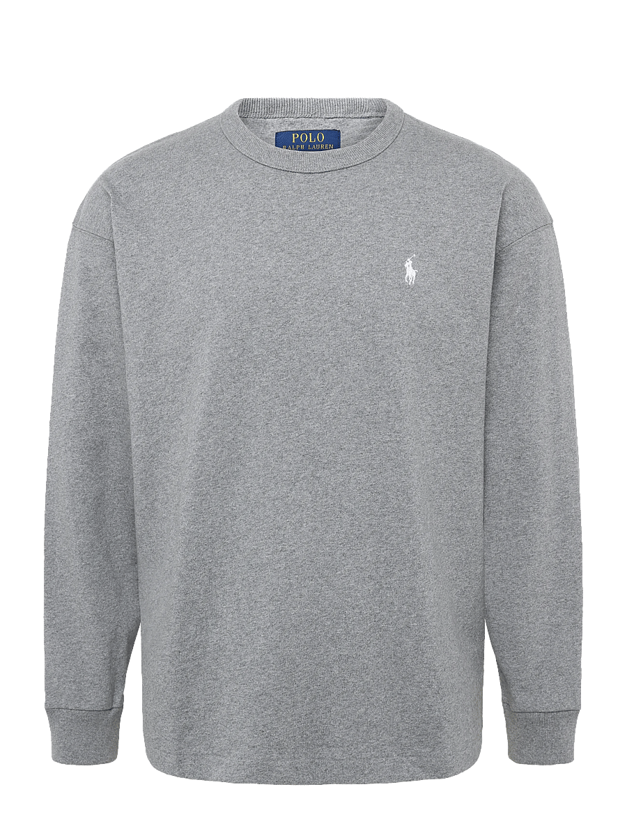 Polo Ralph Lauren - Relaxed Fit Jersey Long-Sleeve T-Shirt - langärmelige t-shirts - classic grey heat - 0
