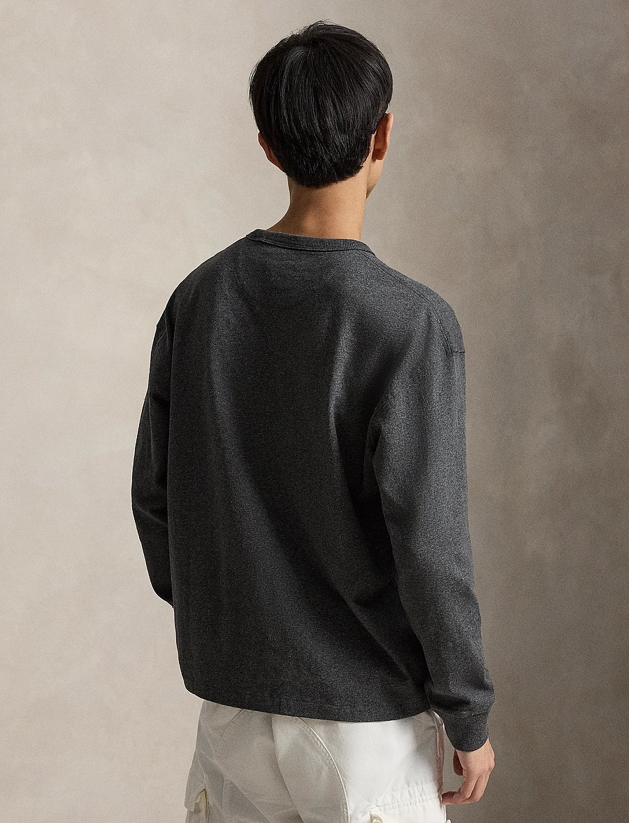Polo Ralph Lauren - Relaxed Fit Jersey Long-Sleeve T-Shirt - windsor heather/c - 3