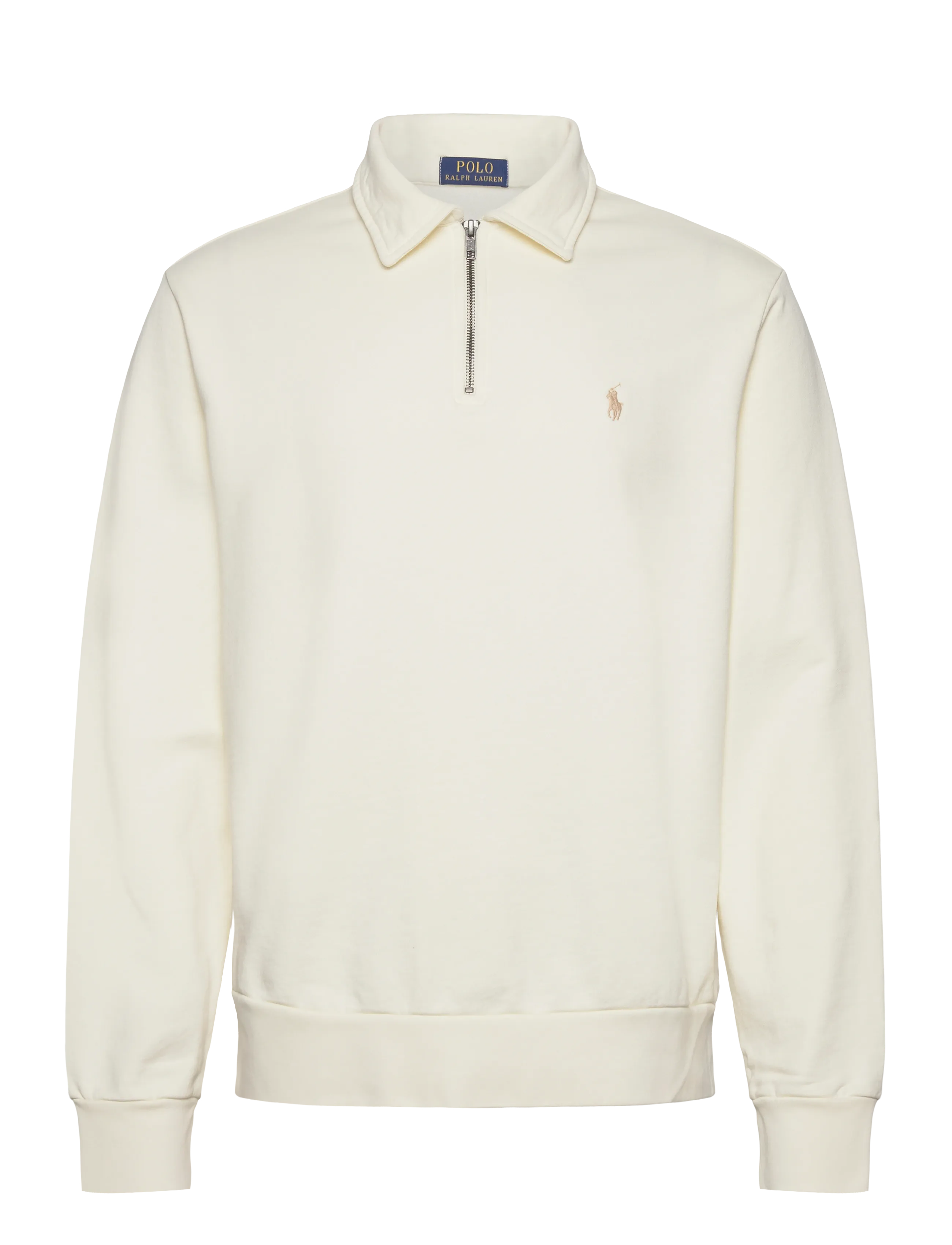 Polo Ralph Lauren Loopback Fleece Quarter-Zip Sweatshirt - Pikkade varrukatega polod - CLUBHOUSE CREAM / cream