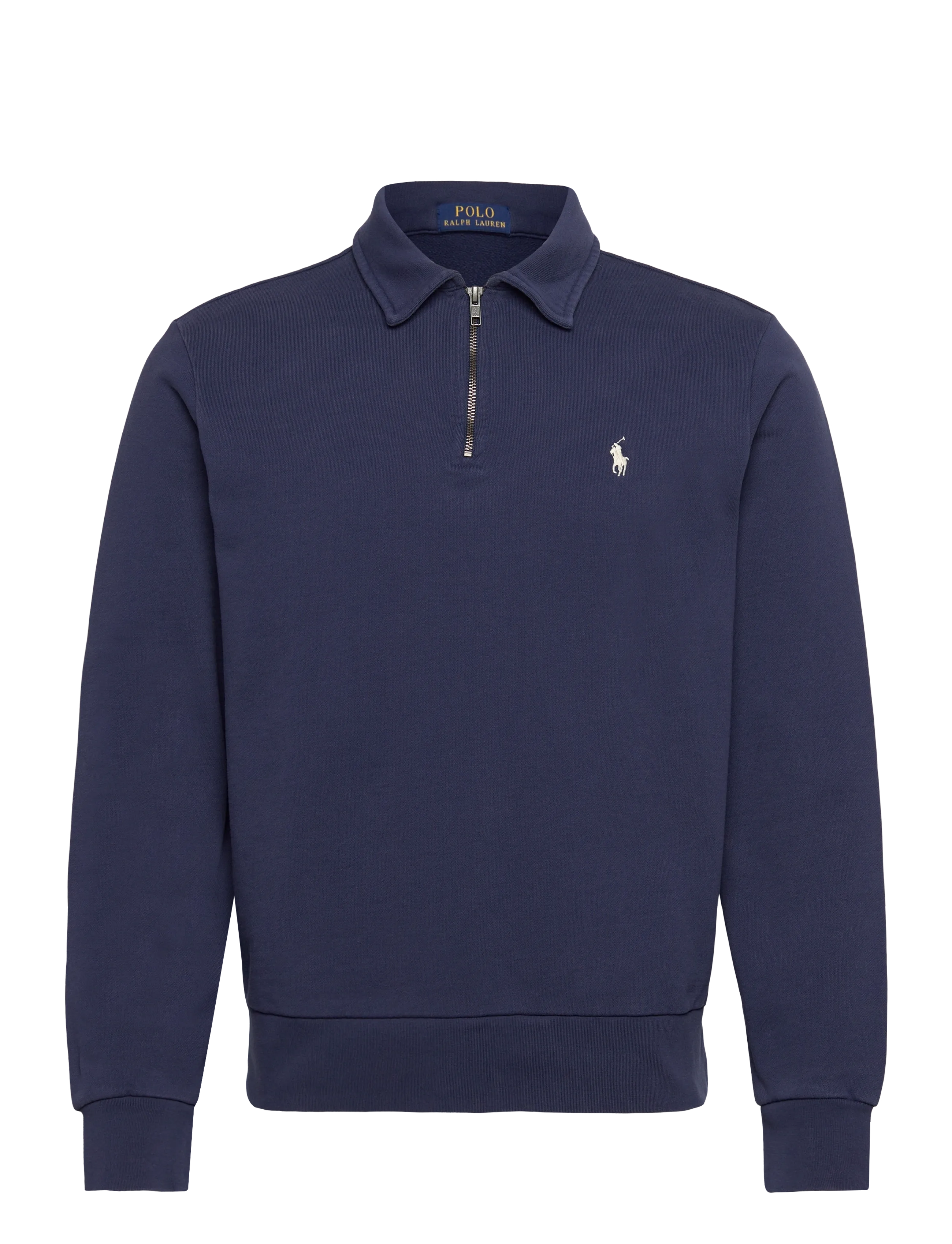 Loopback Fleece Quarter-Zip Sweatshirt - CRUISE NAVY