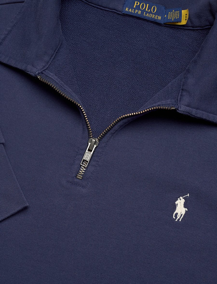 Polo Ralph Lauren - Loopback Fleece Quarter-Zip Sweatshirt - långärmade pikéer - cruise navy - 2