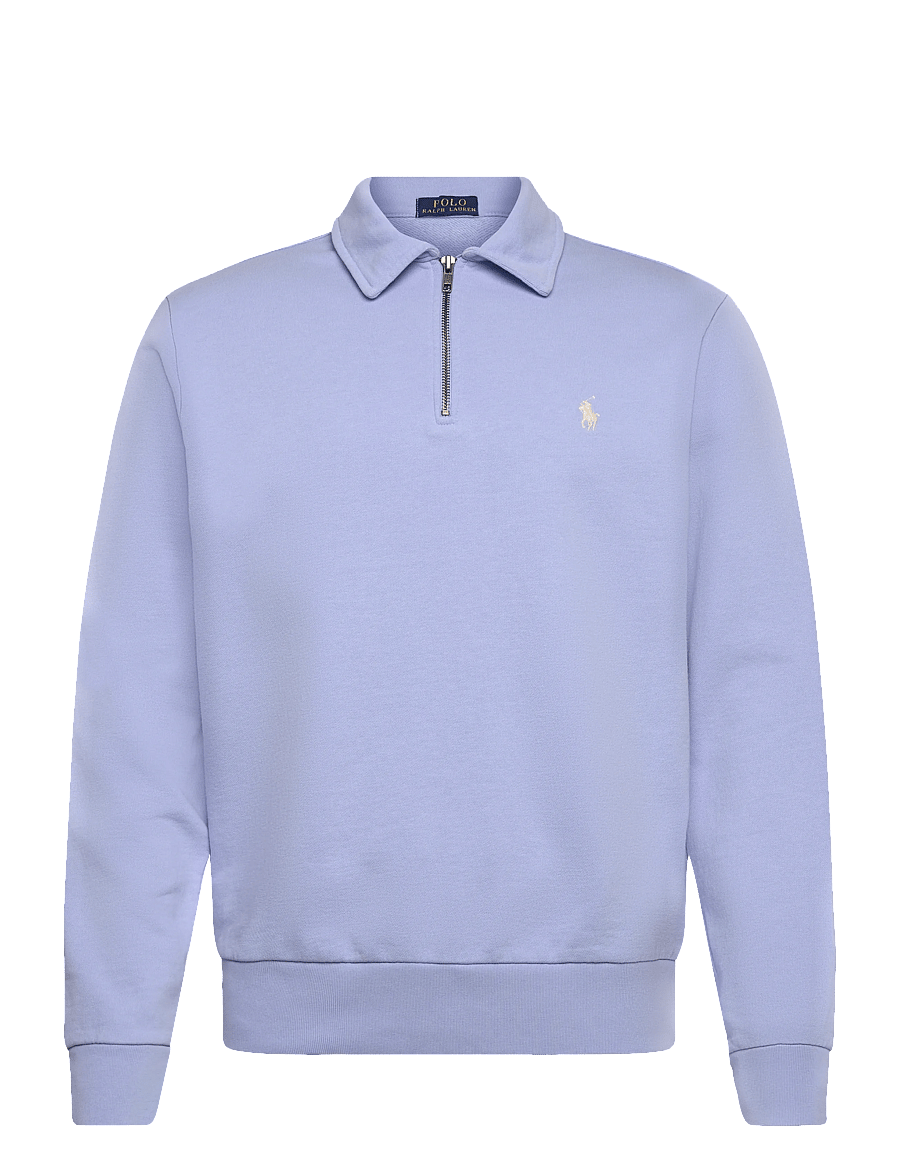 Polo Ralph Lauren - Loopback Fleece Quarter-Zip Sweatshirt - Überhemden - pebble blue - 0