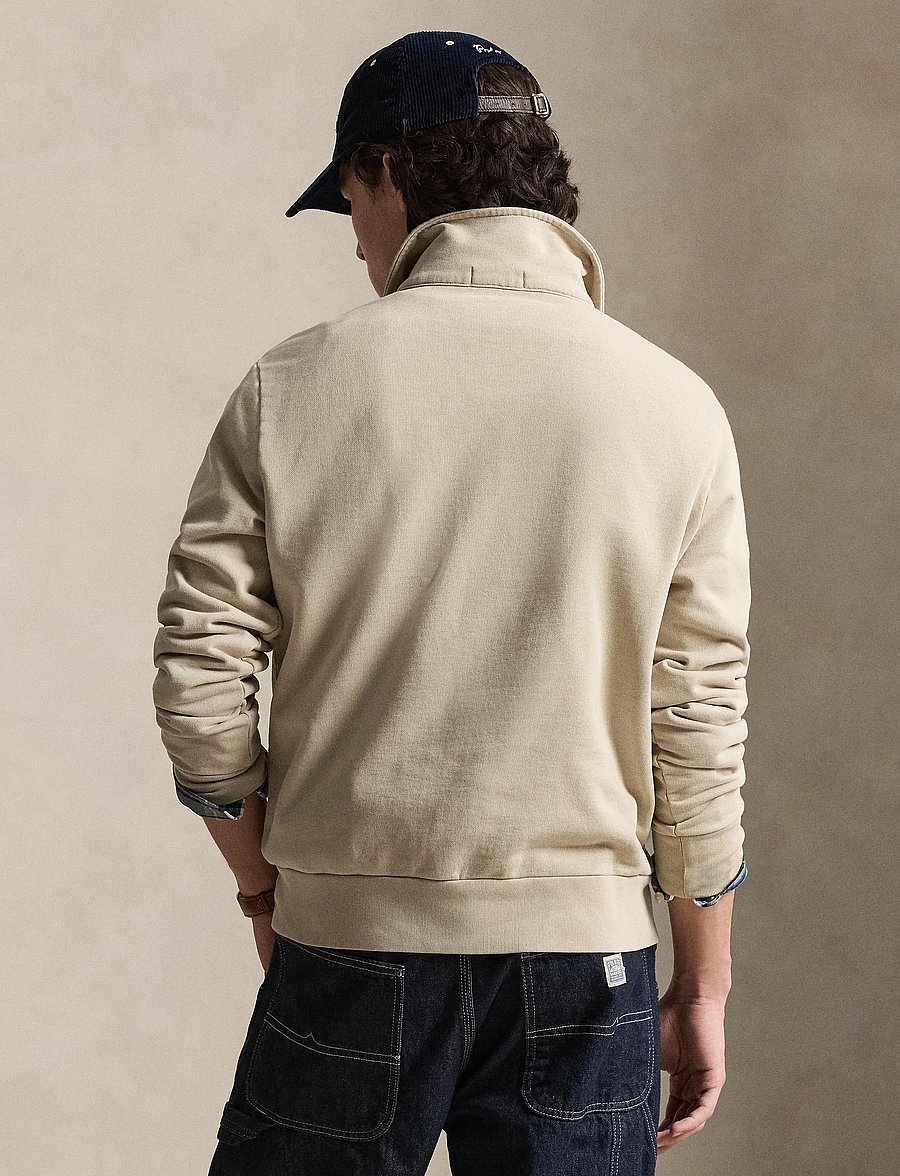 Polo Ralph Lauren - Loopback Fleece Quarter-Zip Sweatshirt - Überhemden - stoneware grey - 0