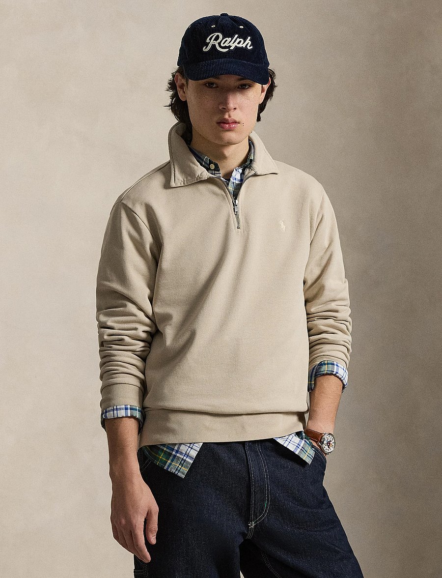 Polo Ralph Lauren - Loopback Fleece Quarter-Zip Sweatshirt - Überhemden - stoneware grey - 3