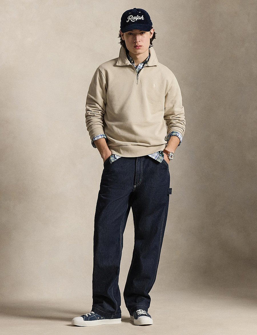 Polo Ralph Lauren - Loopback Fleece Quarter-Zip Sweatshirt - Überhemden - stoneware grey - 5