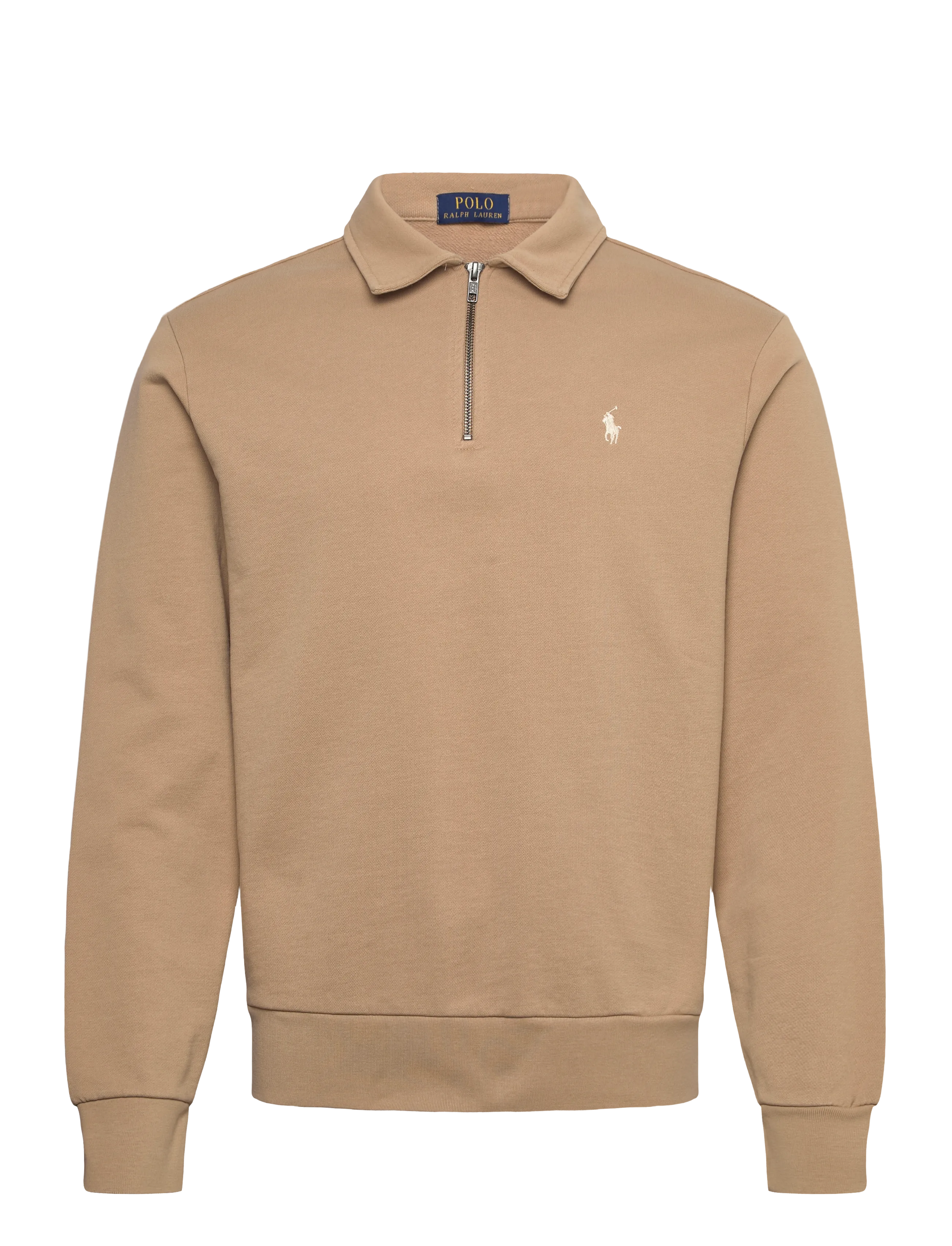 Polo Ralph Lauren Loopback Fleece Quarter-Zip Sweatshirt - Truien en hoodies - VINTAGE KHAKI / beige