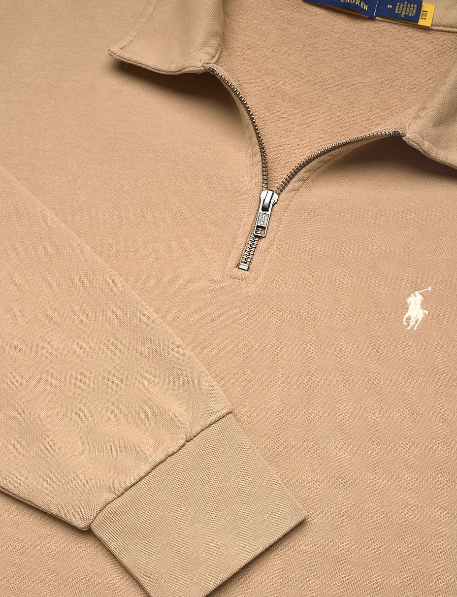 Polo Ralph Lauren - Loopback Fleece Quarter-Zip Sweatshirt - Überhemden - vintage khaki - 2