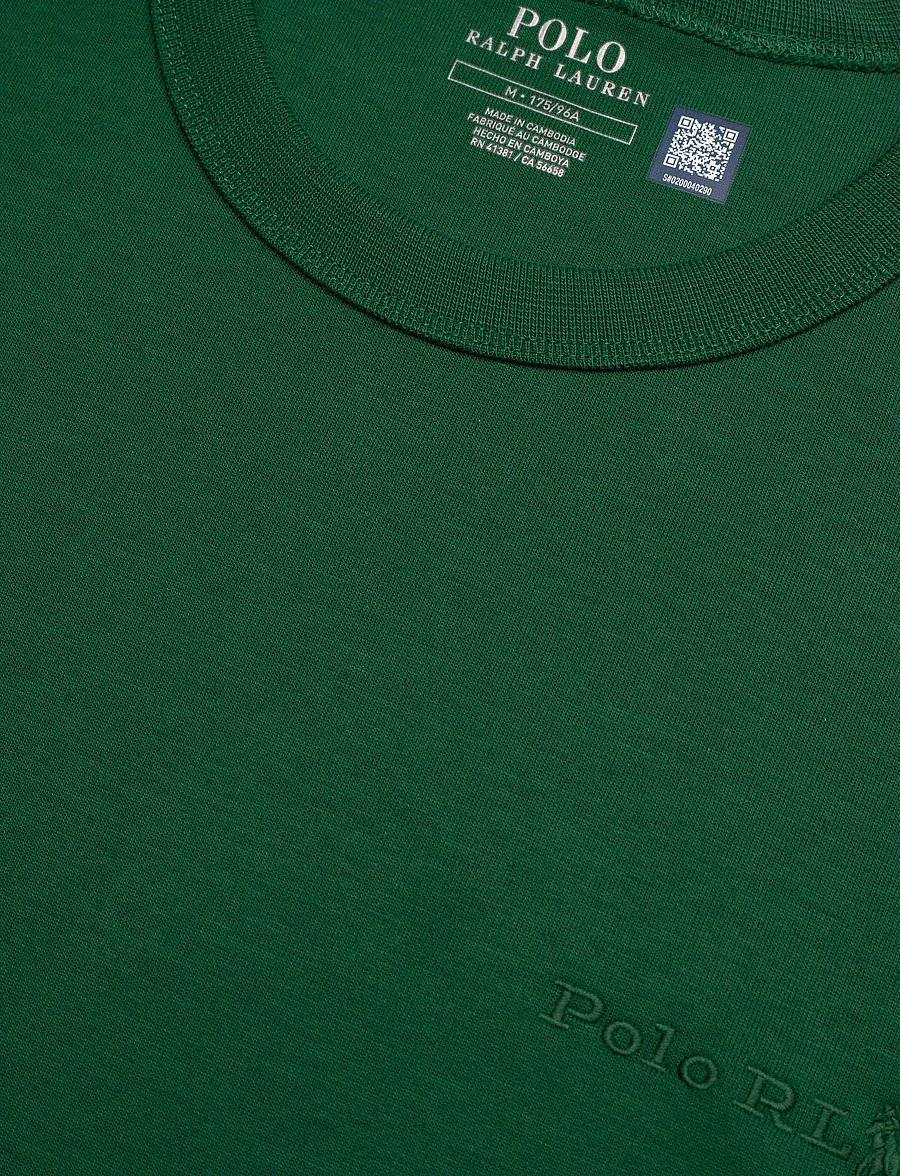 Polo Ralph Lauren - Relaxed Fit Double-Knit T-Shirt - kurzärmelige t-shirts - new forest - 2