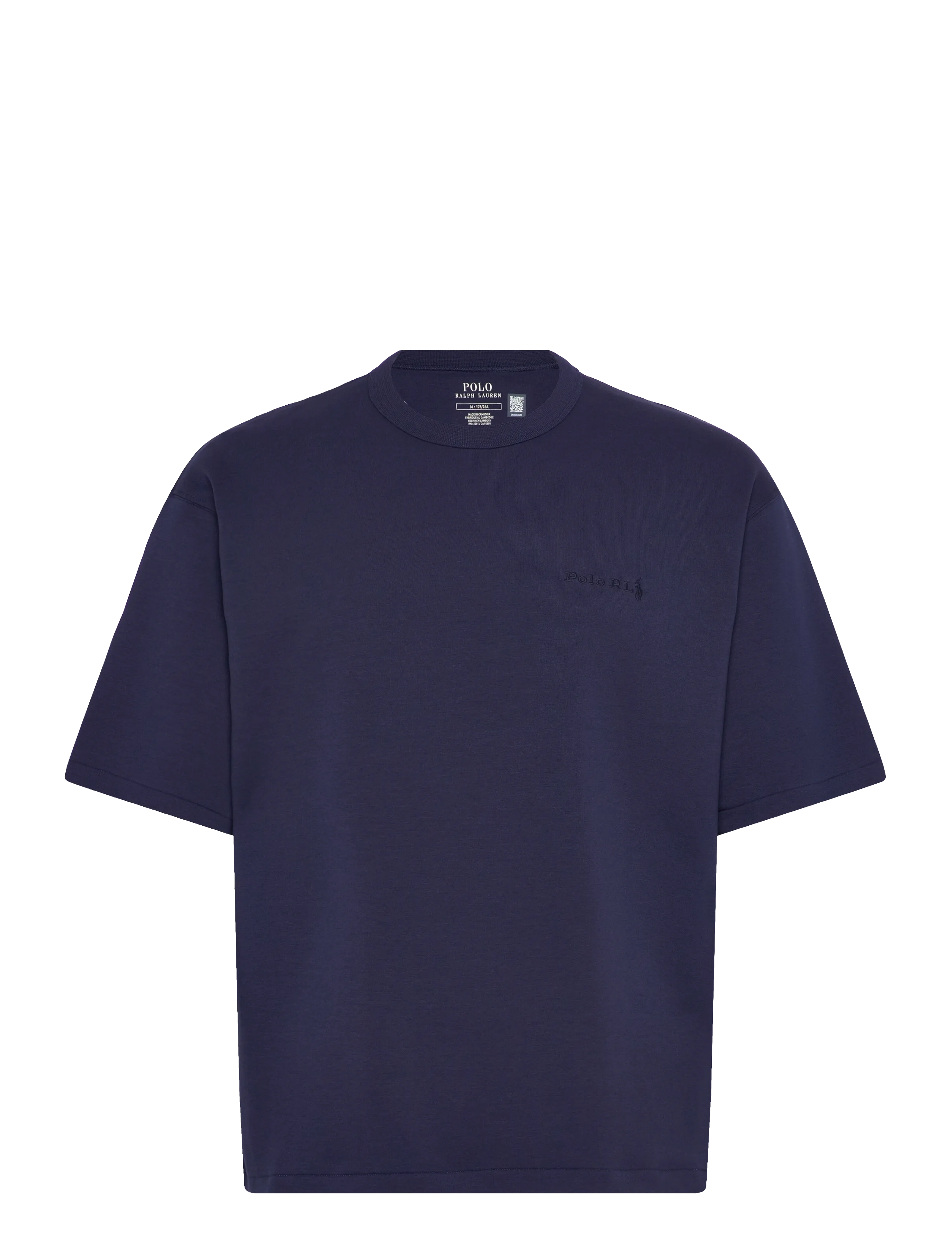 Polo Ralph Lauren Relaxed Fit Double-Knit T-Shirt, M, T-shirts, Marineblau - Short-sleeved, Männerswear