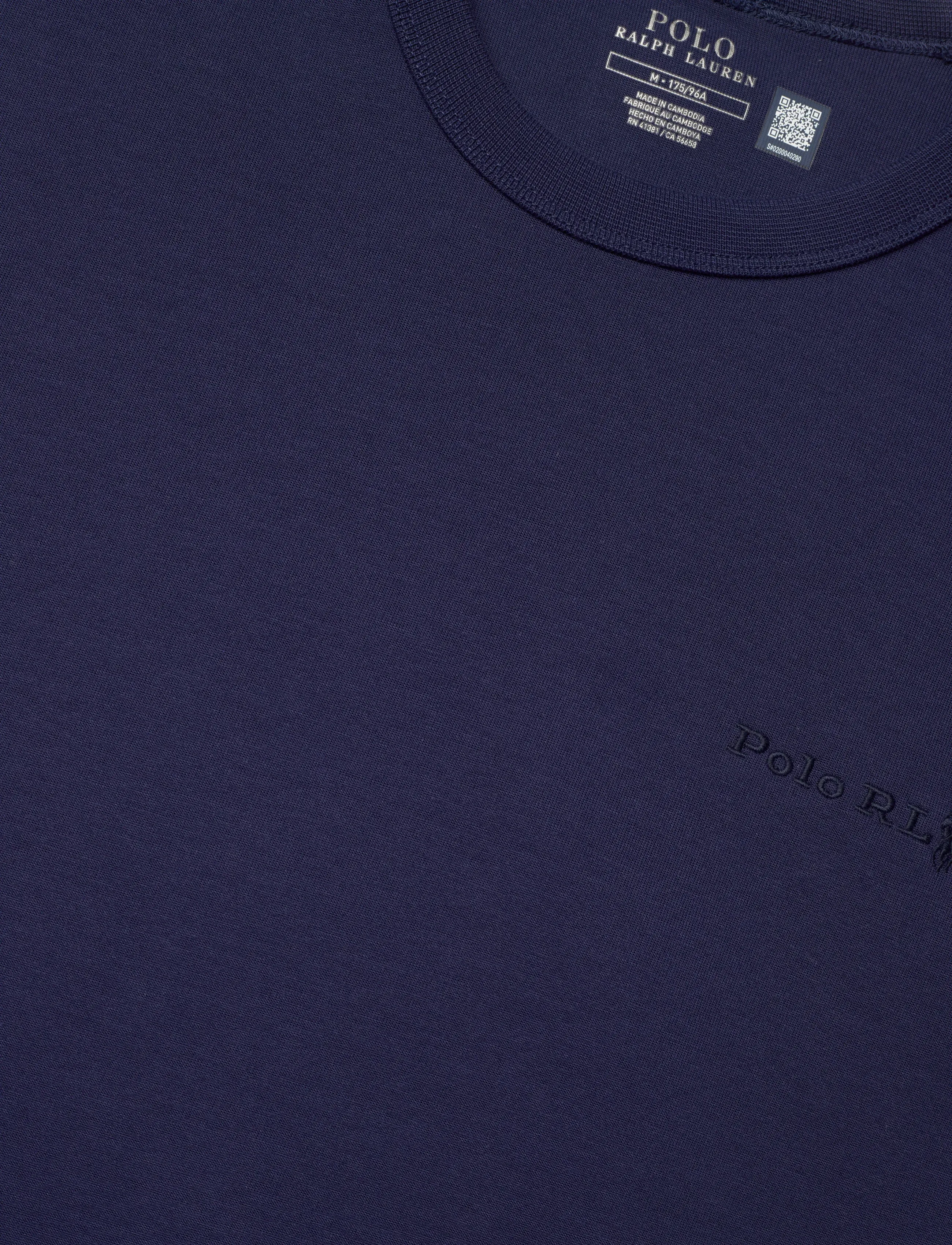 Polo Ralph Lauren - Relaxed Fit Double-Knit T-Shirt - kortærmede t-shirts - newport navy - 2