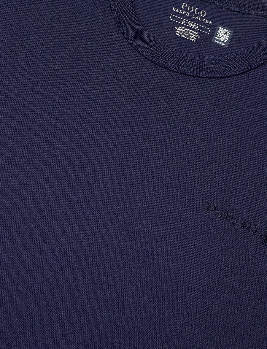 Polo Ralph Lauren - Relaxed Fit Double-Knit T-Shirt - short-sleeved t-shirts - newport navy - 2