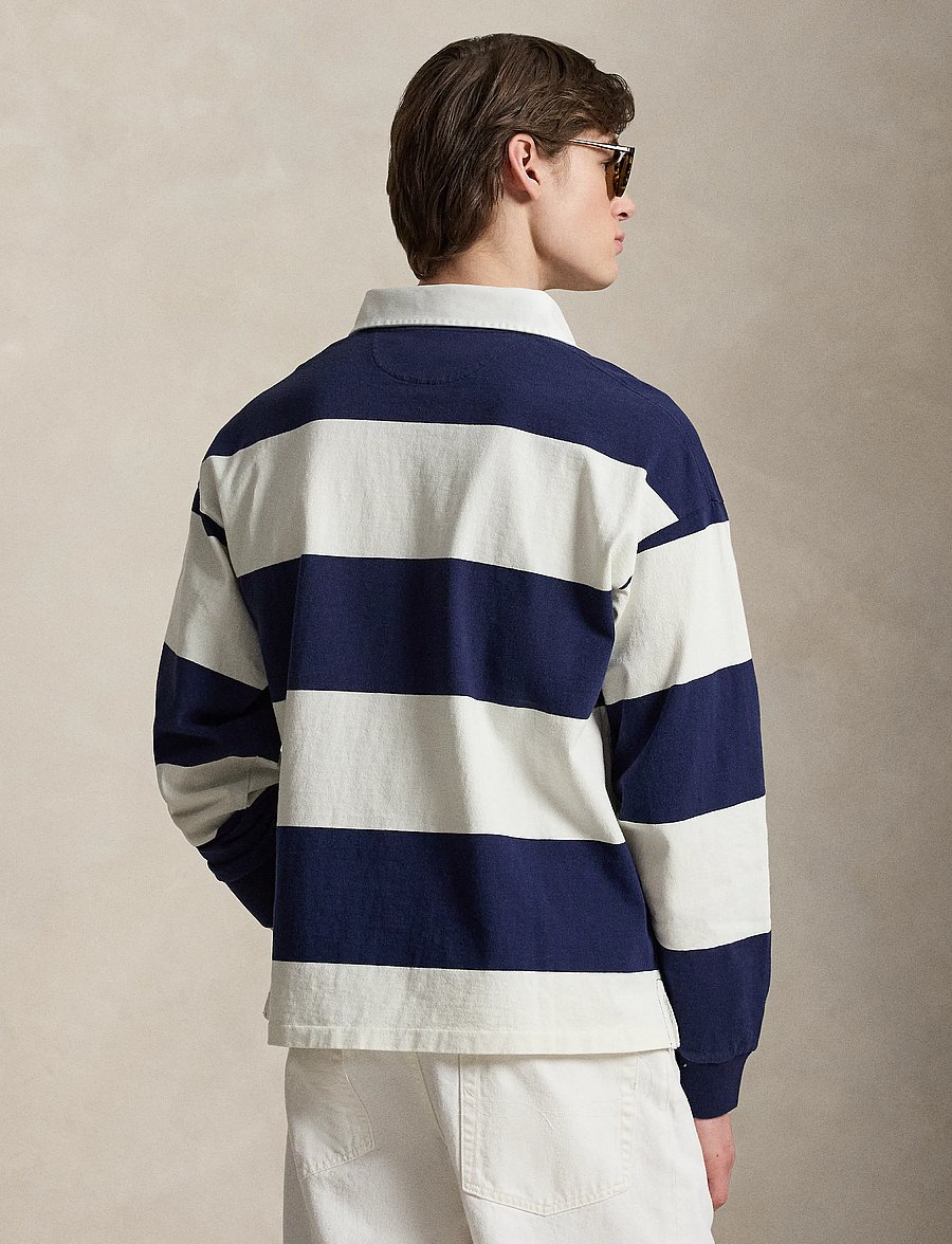 Polo Ralph Lauren - Big Fit Striped Jersey Rugby Shirt - langærmede bluser - newport navy/deck - 2