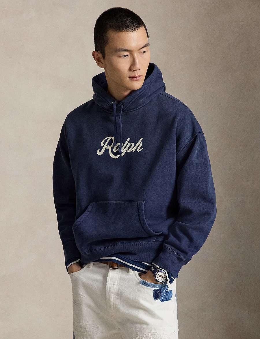 Polo Ralph Lauren - The Ralph Logo Hoodie - hættetrøjer - dark cobalt/white - 0